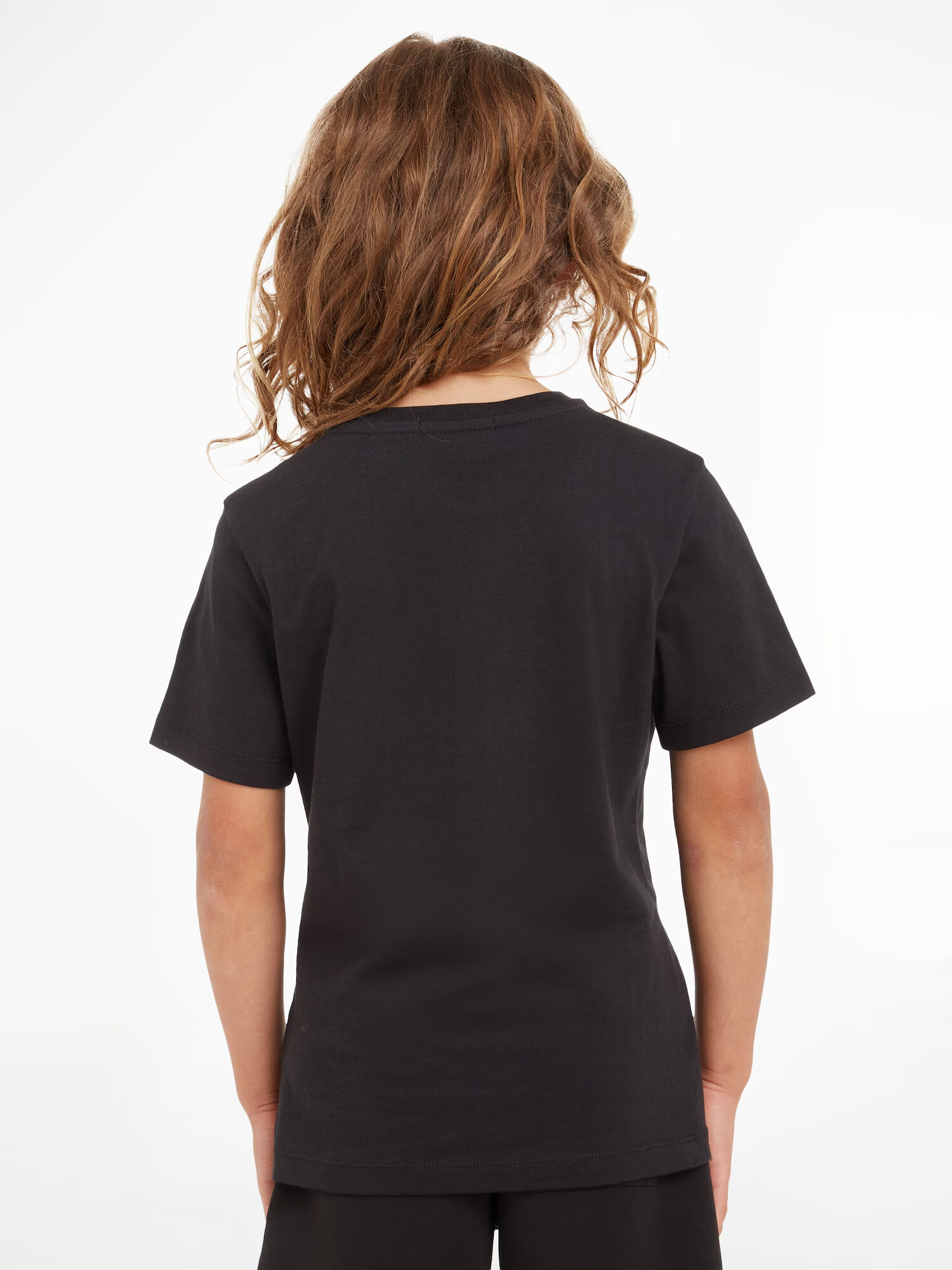 Calvin Klein Jeans Tricou negru / alb - Pled.ro