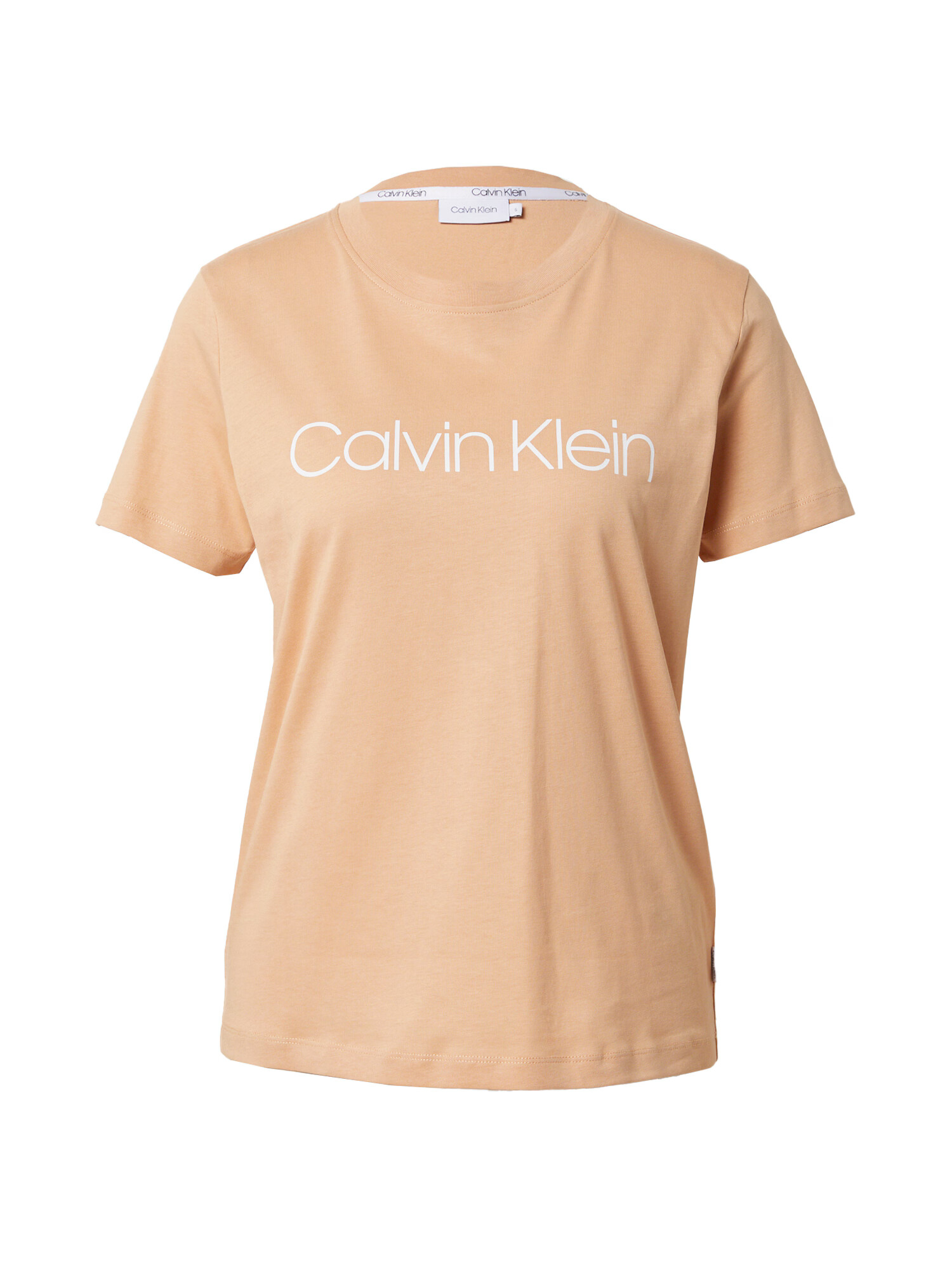 Calvin Klein Tricou portocaliu caisă / alb - Pled.ro