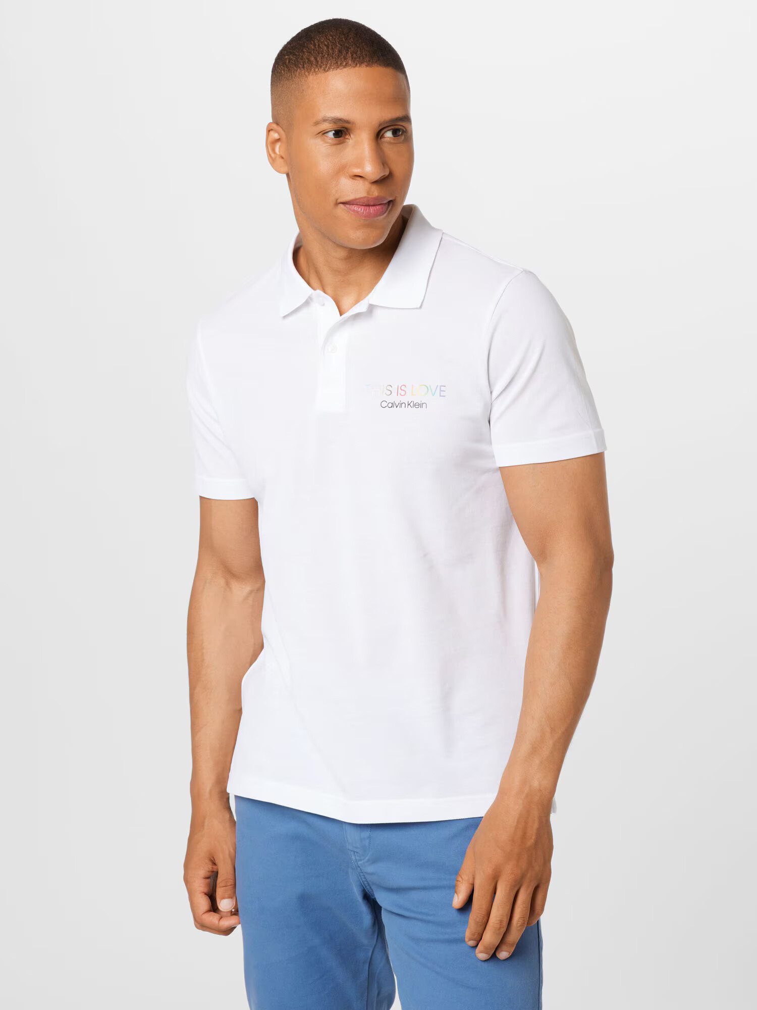 Calvin Klein Tricou 'PRIDE LOVE' galben / portocaliu / roșu / negru / alb - Pled.ro