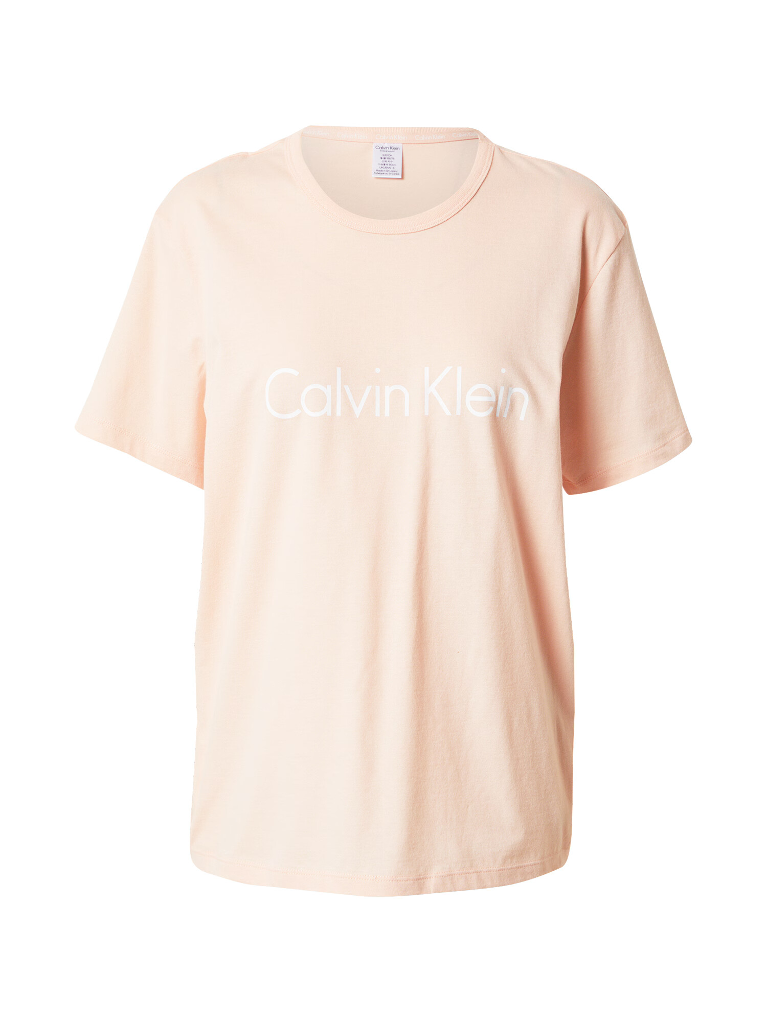 Calvin Klein Underwear Bluză de noapte portocaliu pastel / alb - Pled.ro