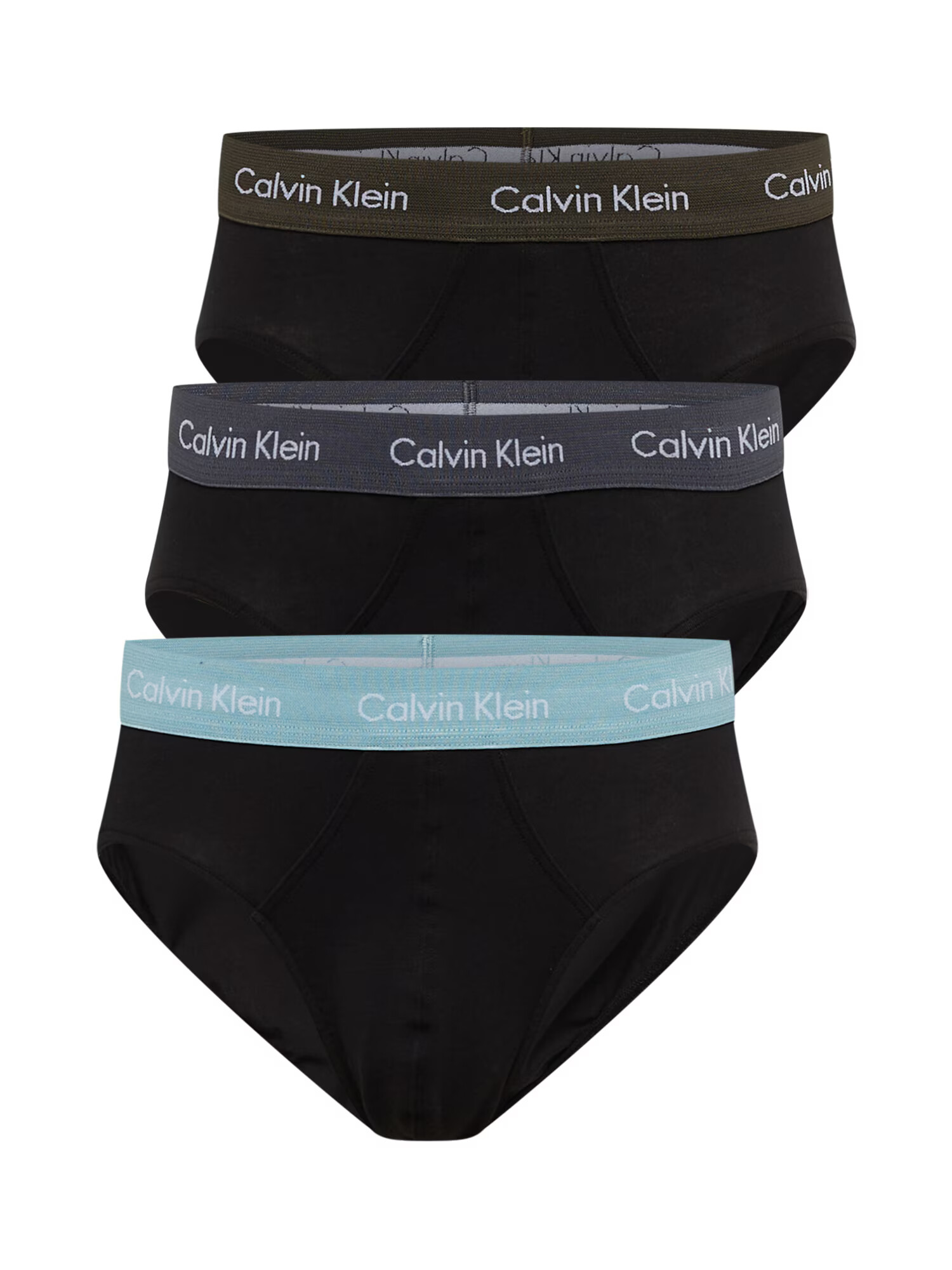 Calvin Klein Underwear Boxeri albastru deschis / gri / oliv / negru - Pled.ro