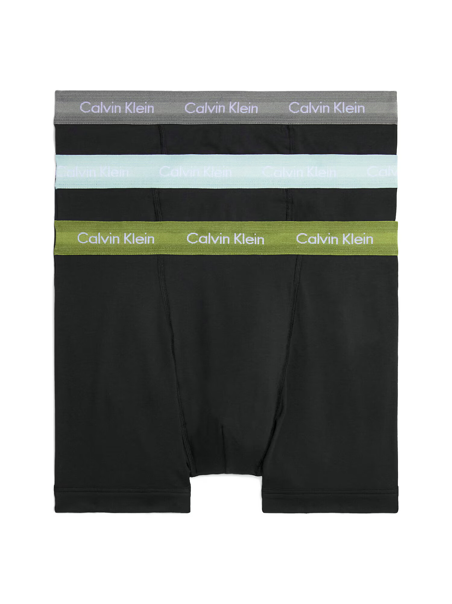 Calvin Klein Underwear Boxeri albastru pastel / gri / oliv / negru - Pled.ro