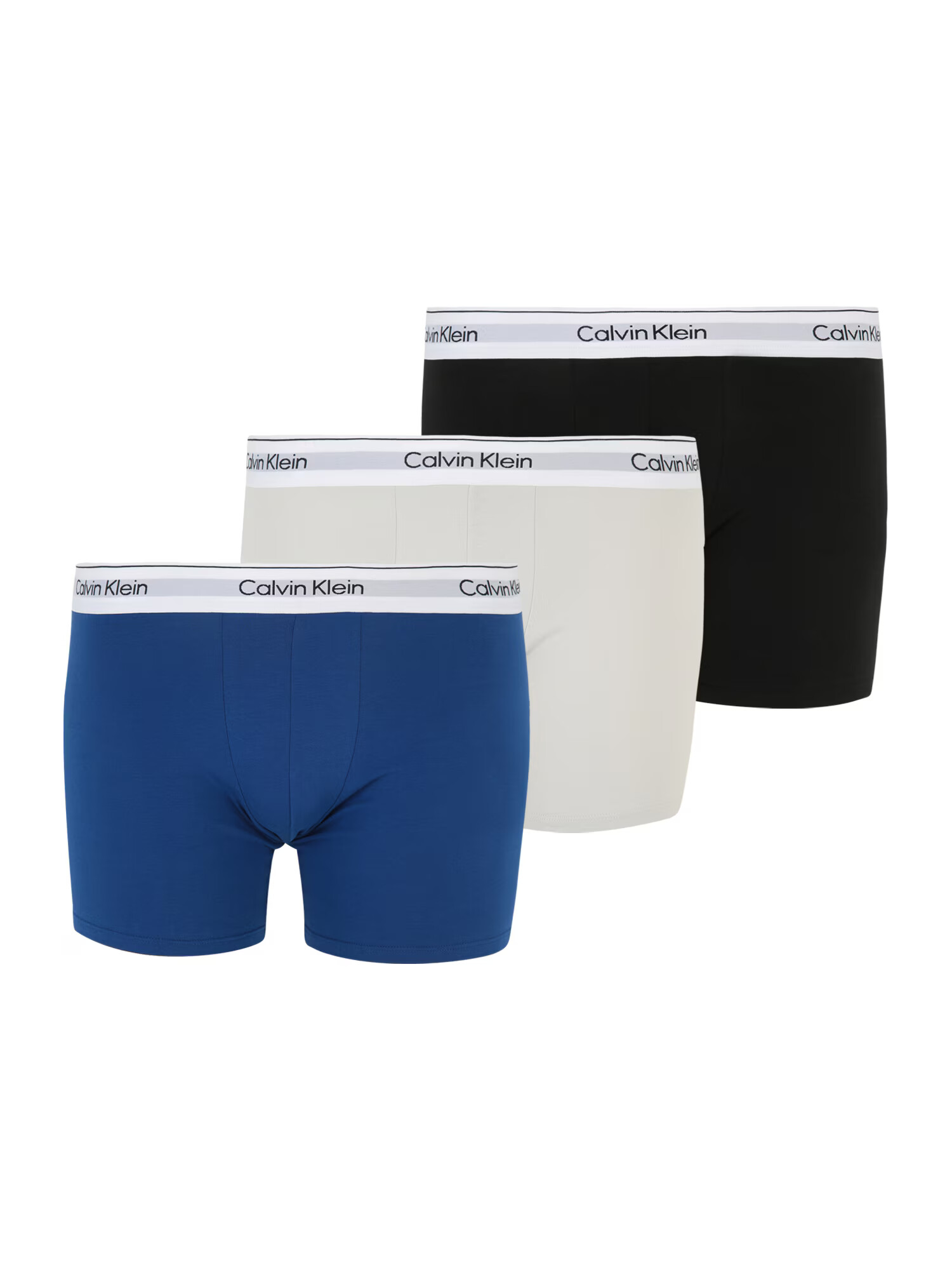 Calvin Klein Underwear Plus Boxeri bej / albastru închis / negru / alb - Pled.ro