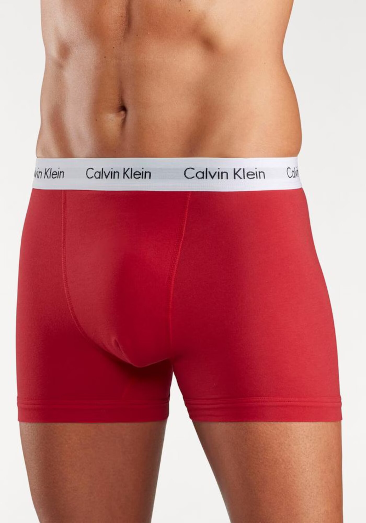 Calvin Klein Underwear Boxeri bleumarin / roșu / alb - Pled.ro