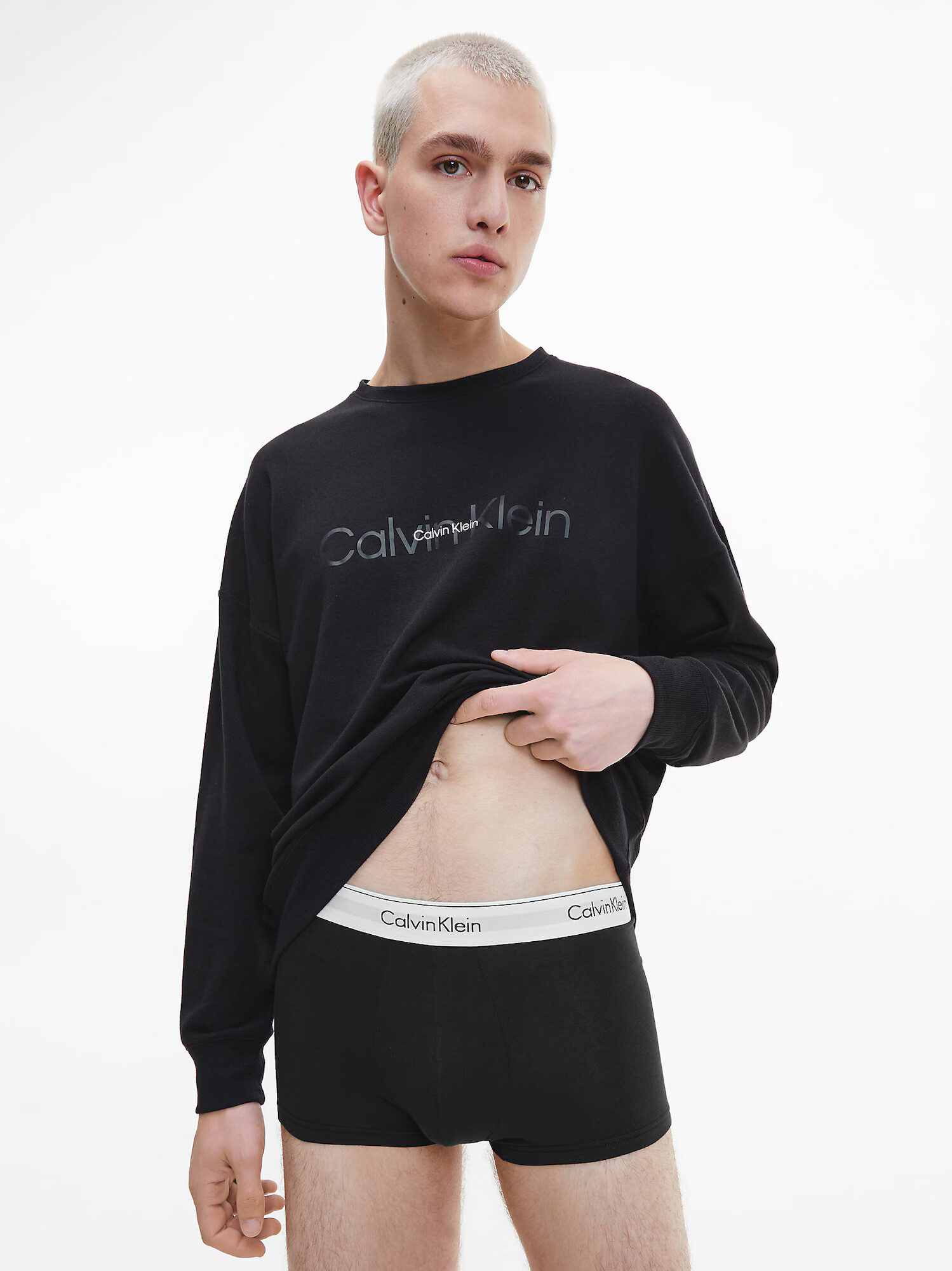 Calvin Klein Underwear Boxeri gri deschis / negru / alb - Pled.ro