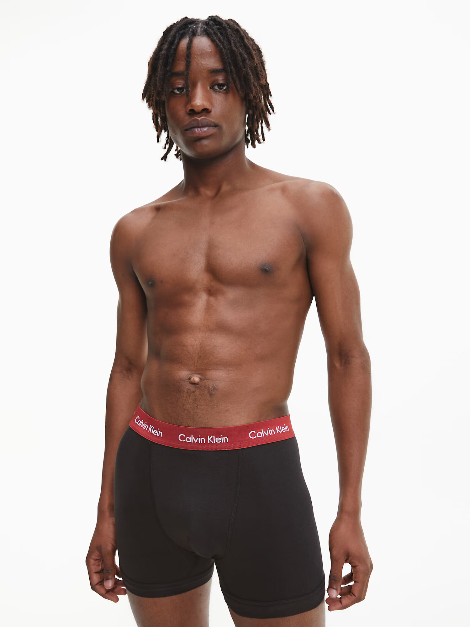 Calvin Klein Underwear Boxeri maro / roșu vin / negru / alb - Pled.ro