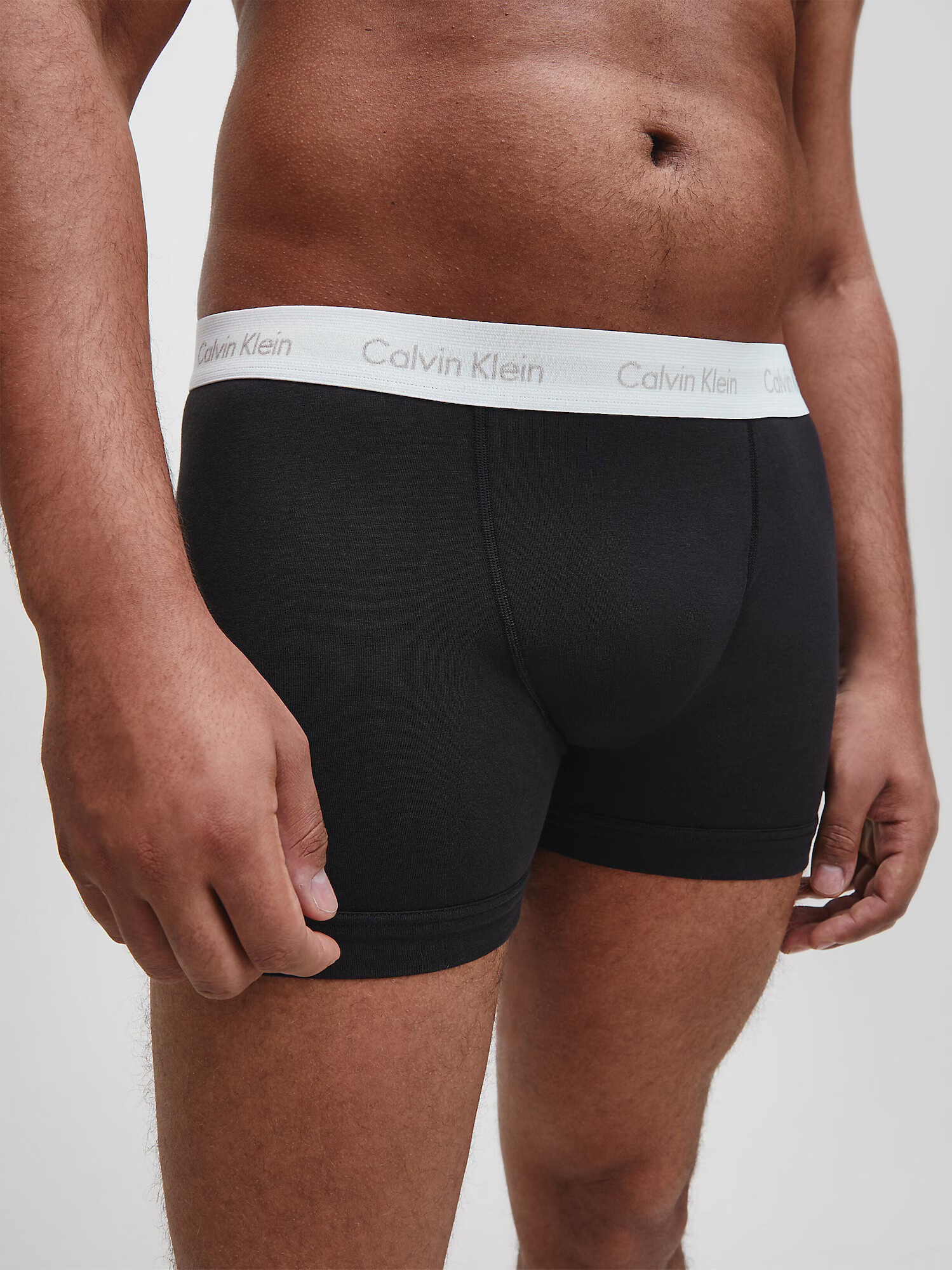 Calvin Klein Underwear Plus Boxeri negru / alb - Pled.ro