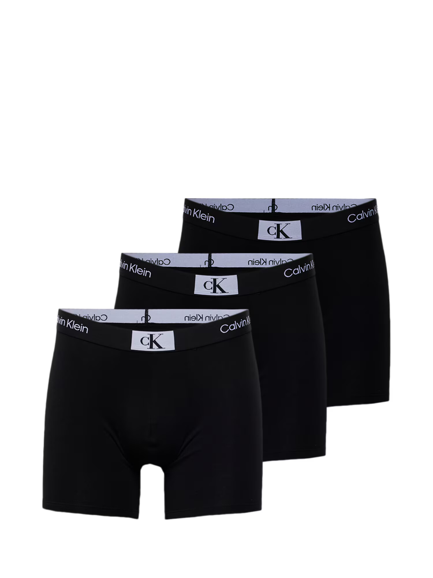 Calvin Klein Underwear Boxeri negru / alb - Pled.ro