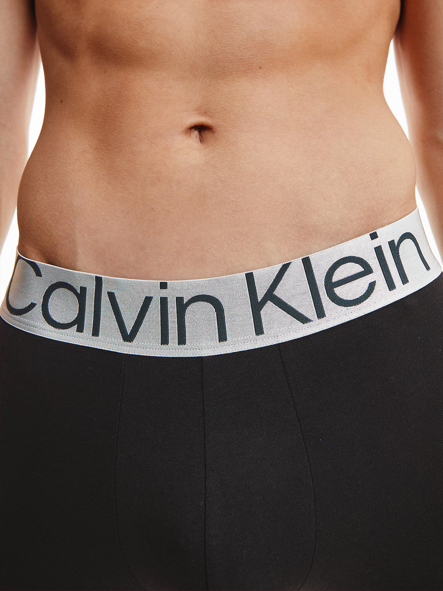 Calvin Klein Underwear Boxeri negru / argintiu - Pled.ro