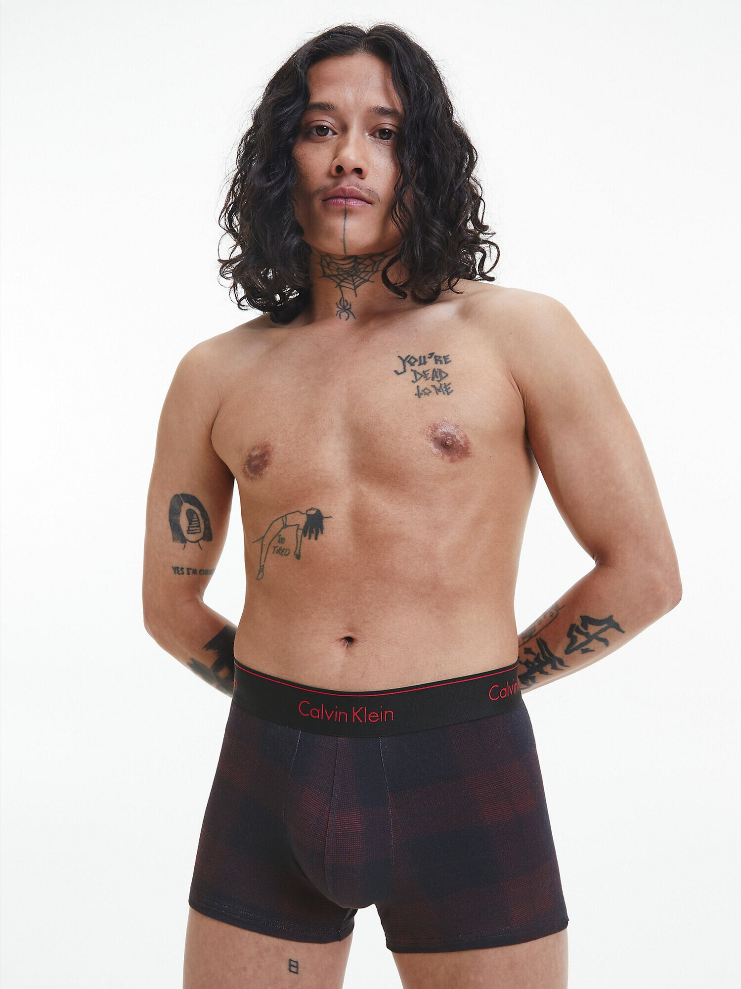 Calvin Klein Underwear Boxeri roșu / negru - Pled.ro