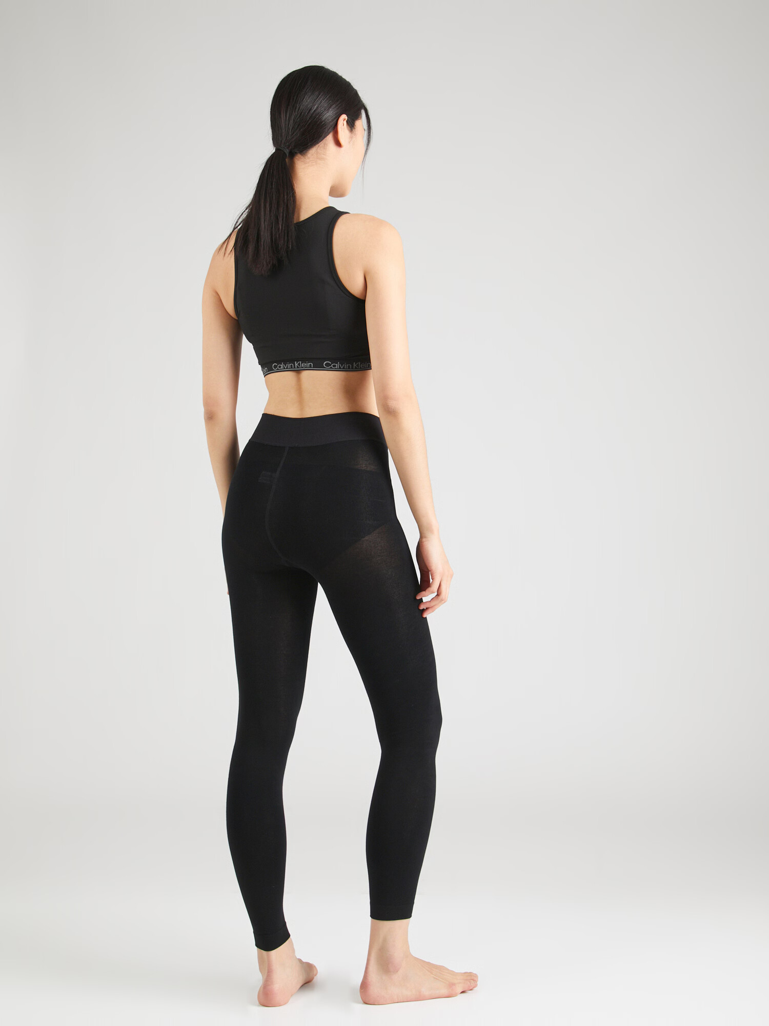 Calvin Klein Underwear Leggings negru / alb - Pled.ro