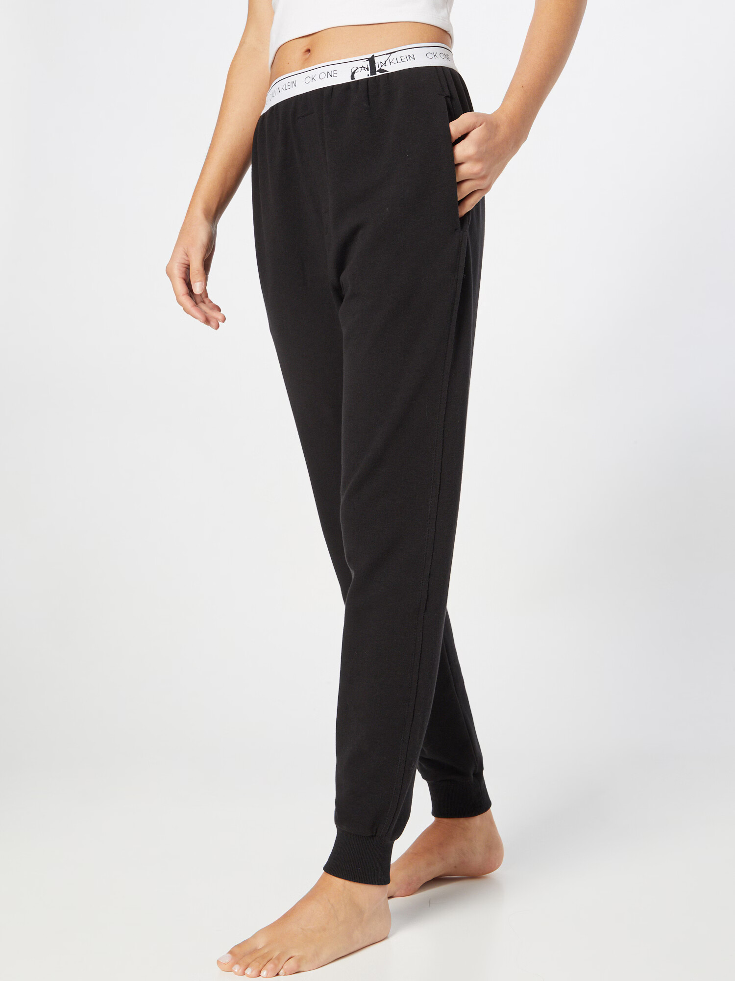 Calvin Klein Underwear Pantaloni de pijama negru / alb - Pled.ro