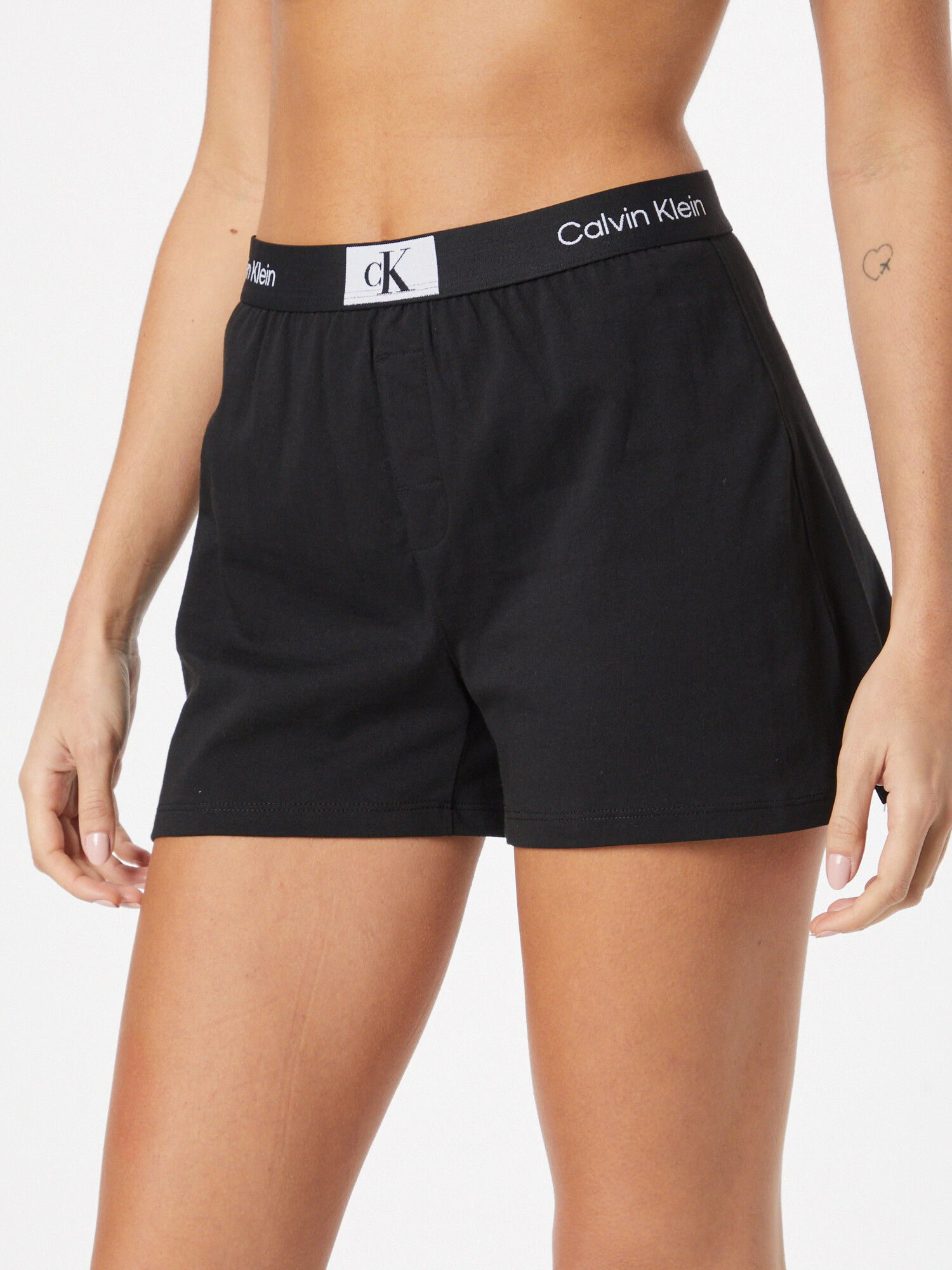 Calvin Klein Underwear Pantaloni de pijama negru / alb murdar - Pled.ro