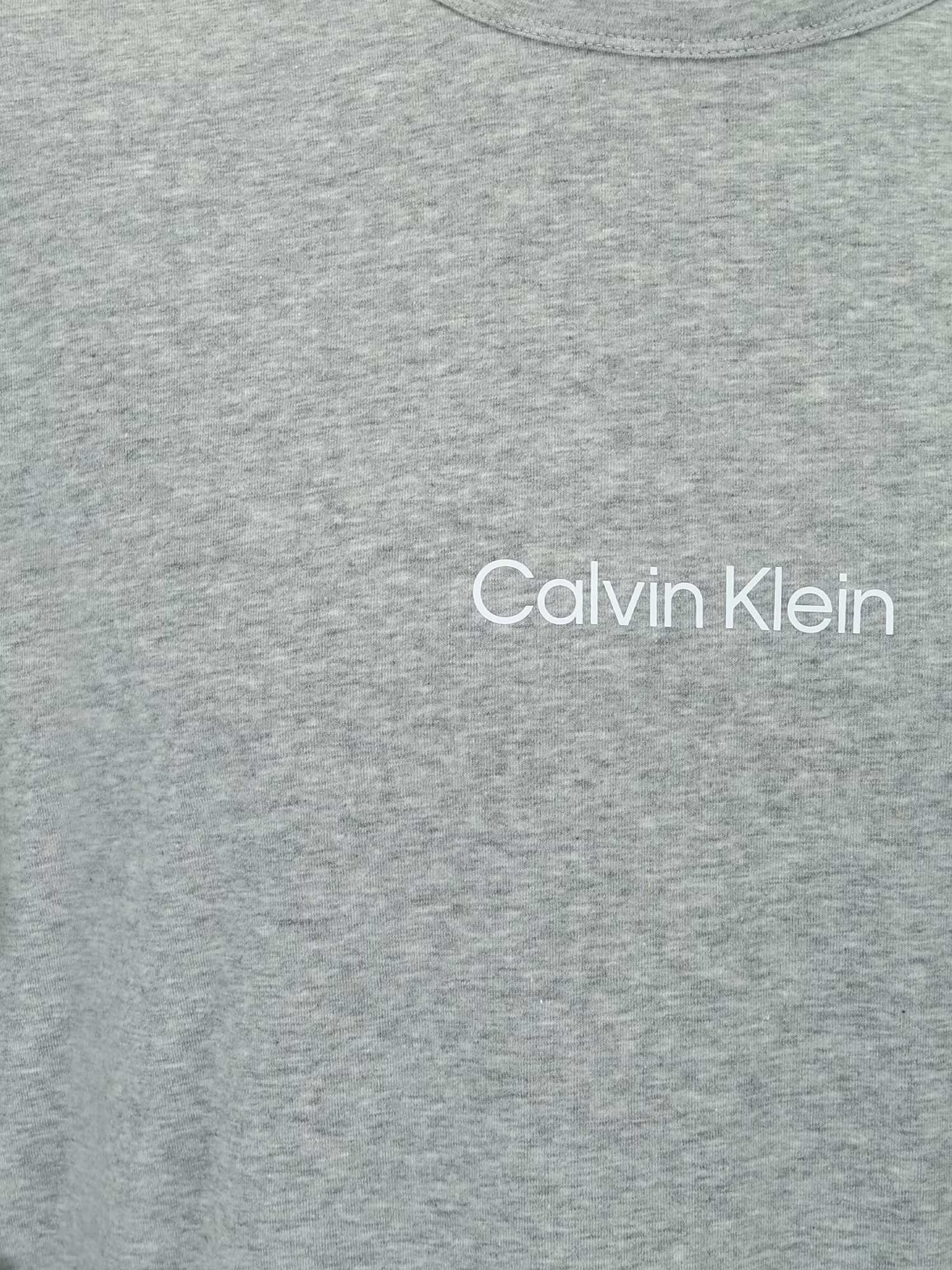 Calvin Klein Underwear Pijama lungă maro ruginiu / gri deschis / gri amestecat / alb - Pled.ro