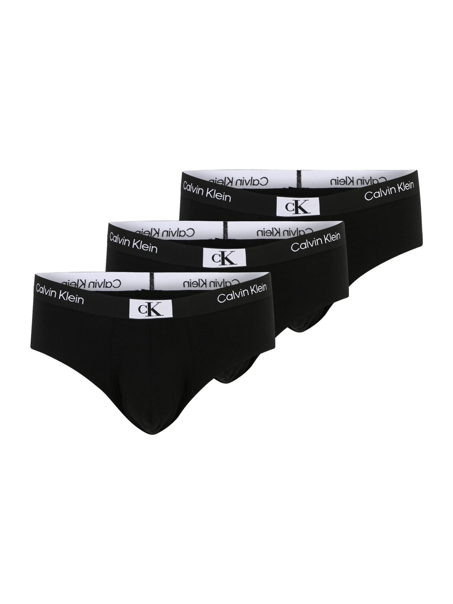 Calvin Klein Underwear Plus Slip negru / alb - Pled.ro