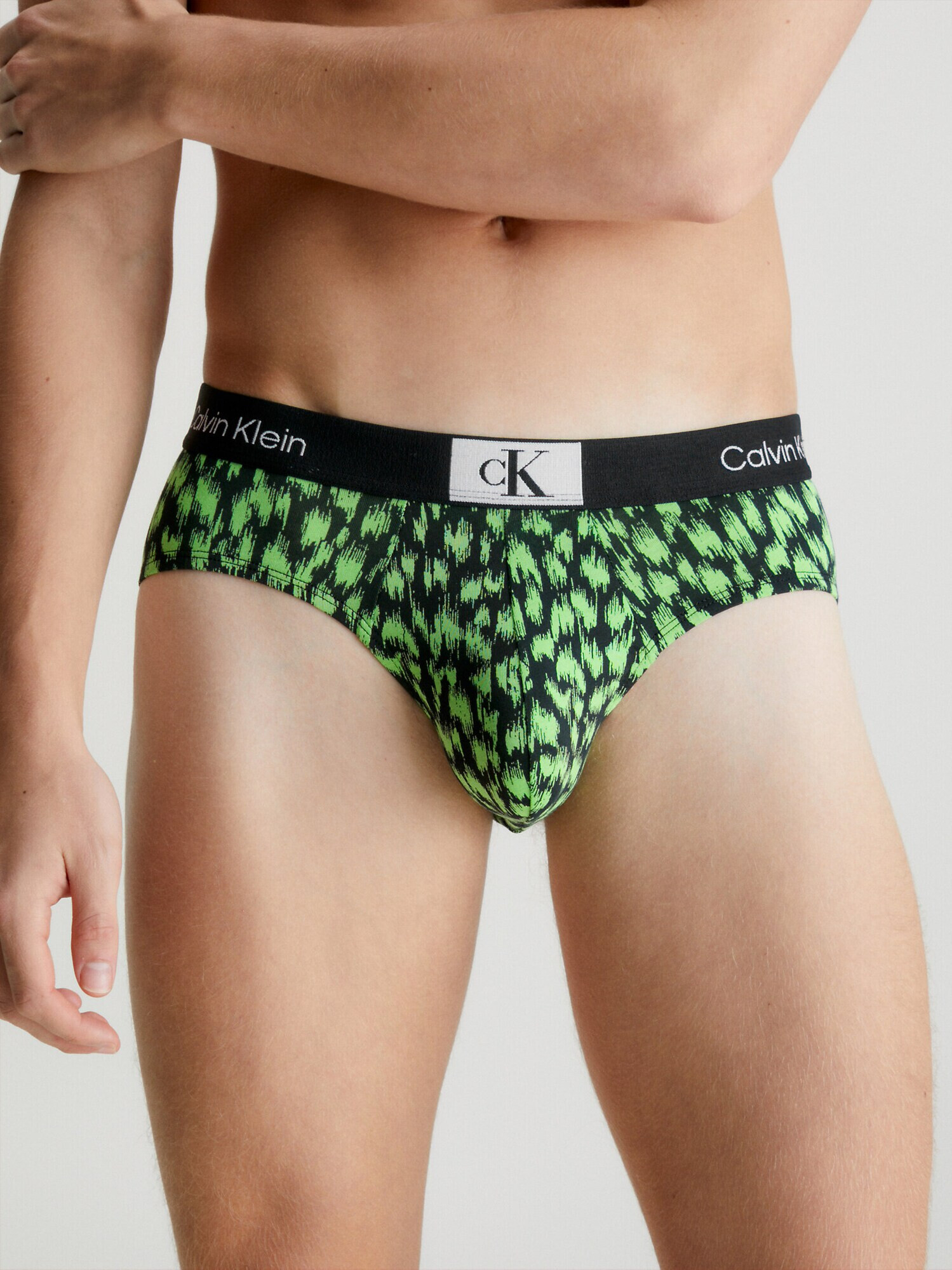 Calvin Klein Underwear Slip albastru / verde / negru / alb - Pled.ro