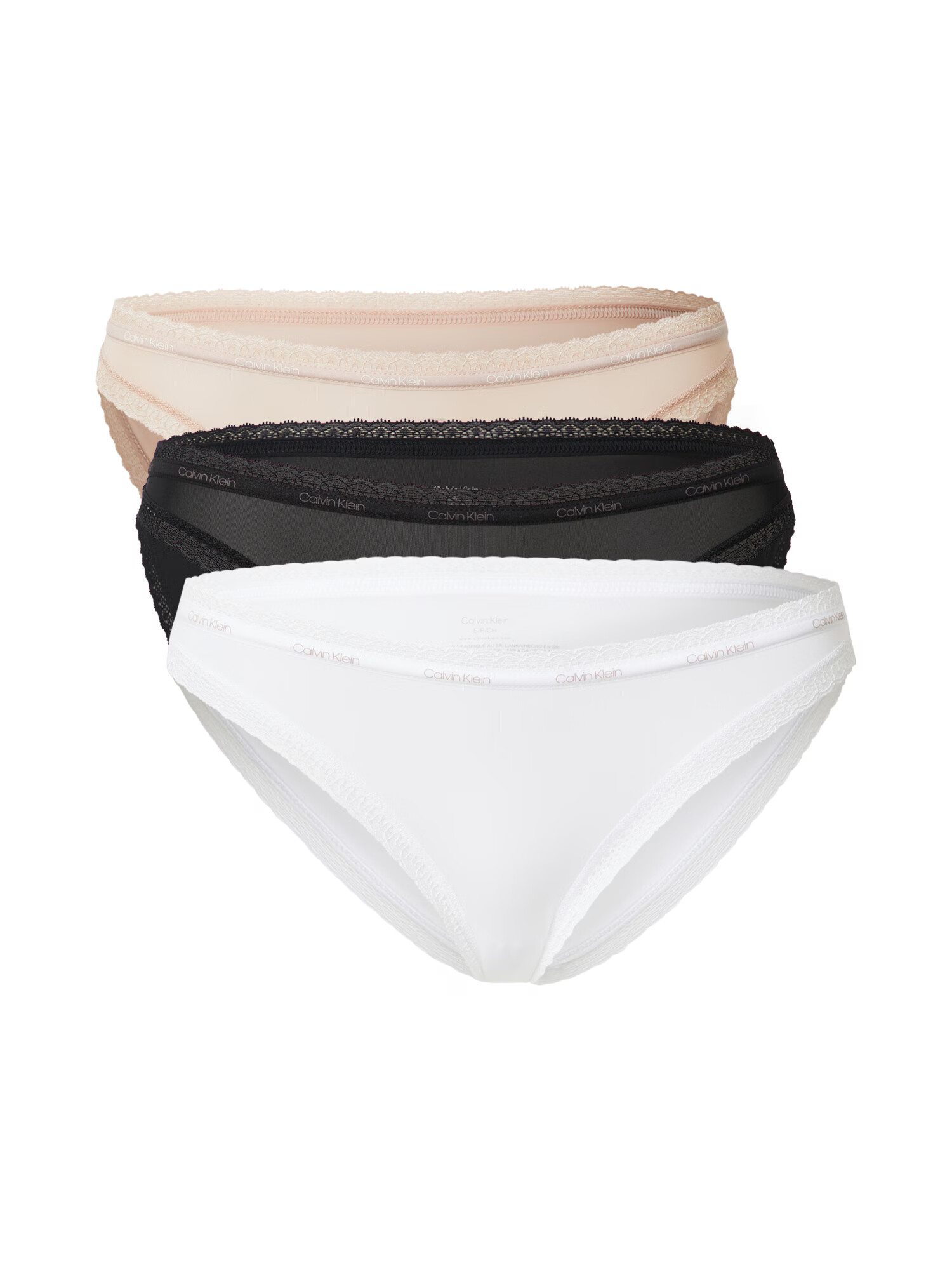 Calvin Klein Underwear Slip culoarea pielii / negru / alb - Pled.ro