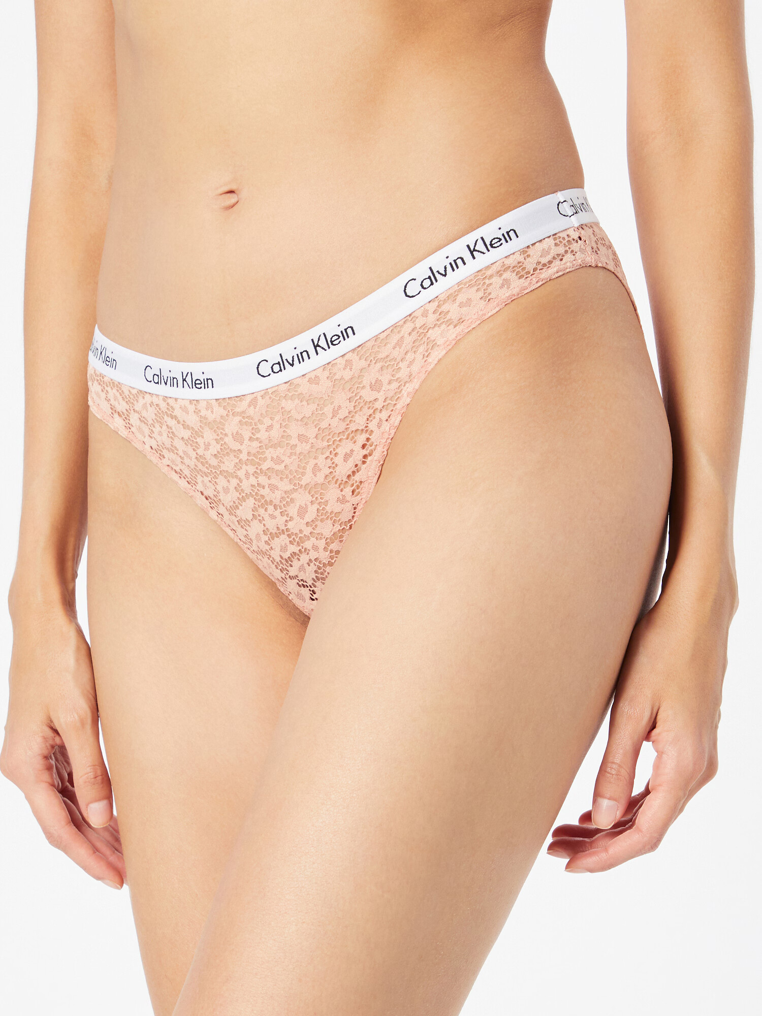 Calvin Klein Underwear Slip culoarea pielii / negru / alb - Pled.ro