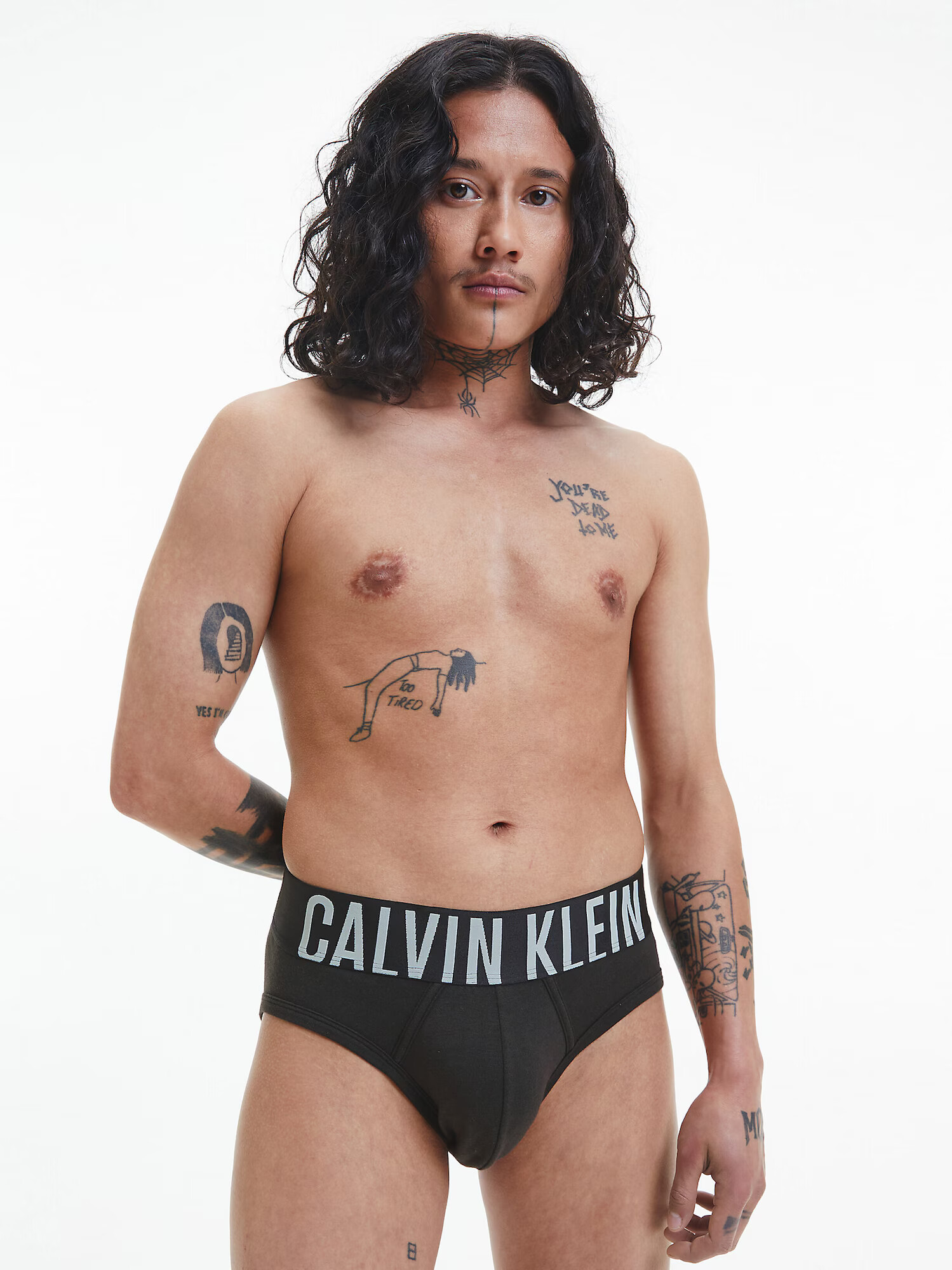 Calvin Klein Underwear Slip 'Intense Power' roz / negru / alb - Pled.ro