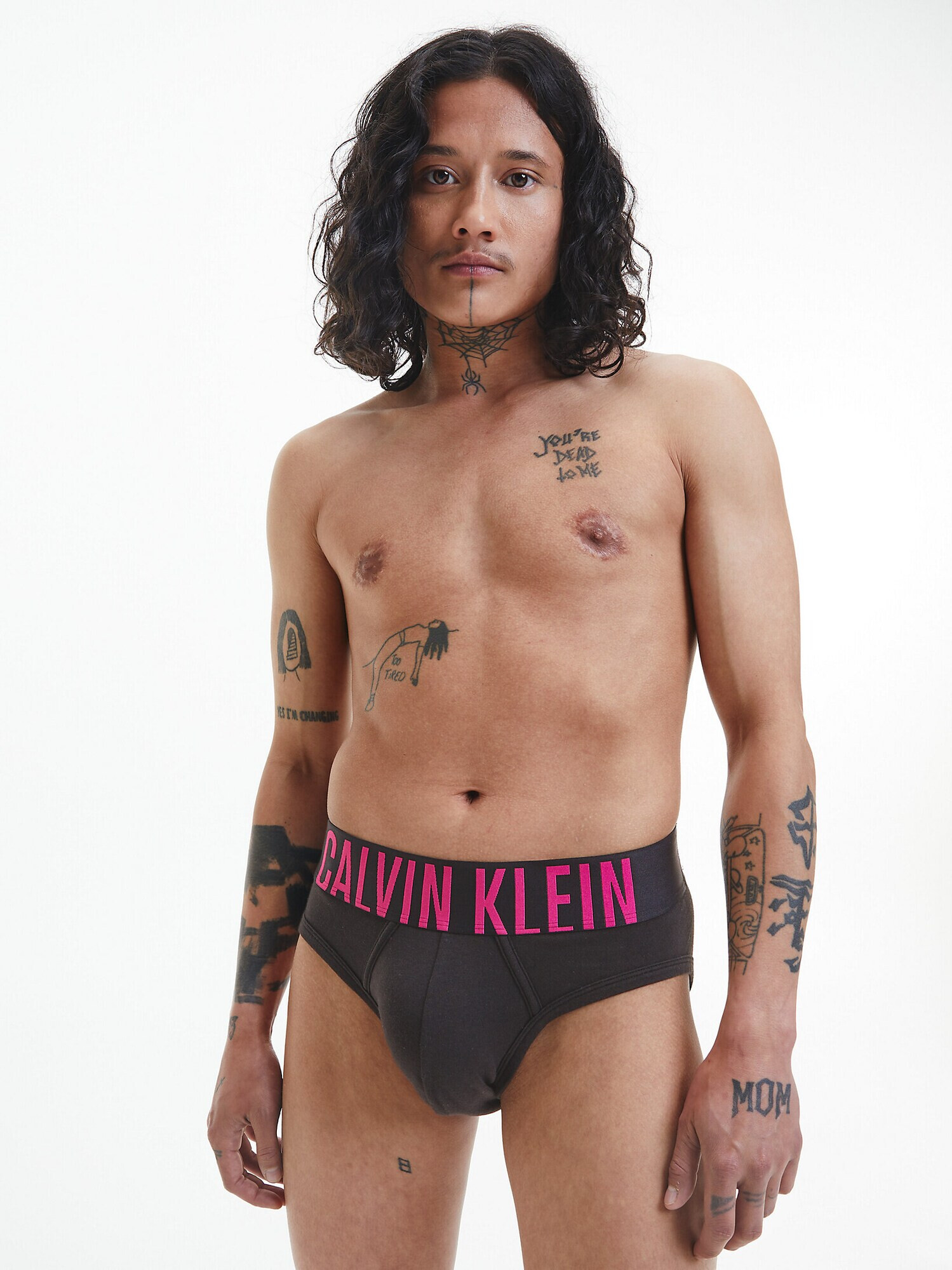 Calvin Klein Underwear Slip 'Intense Power' roz / negru / alb - Pled.ro