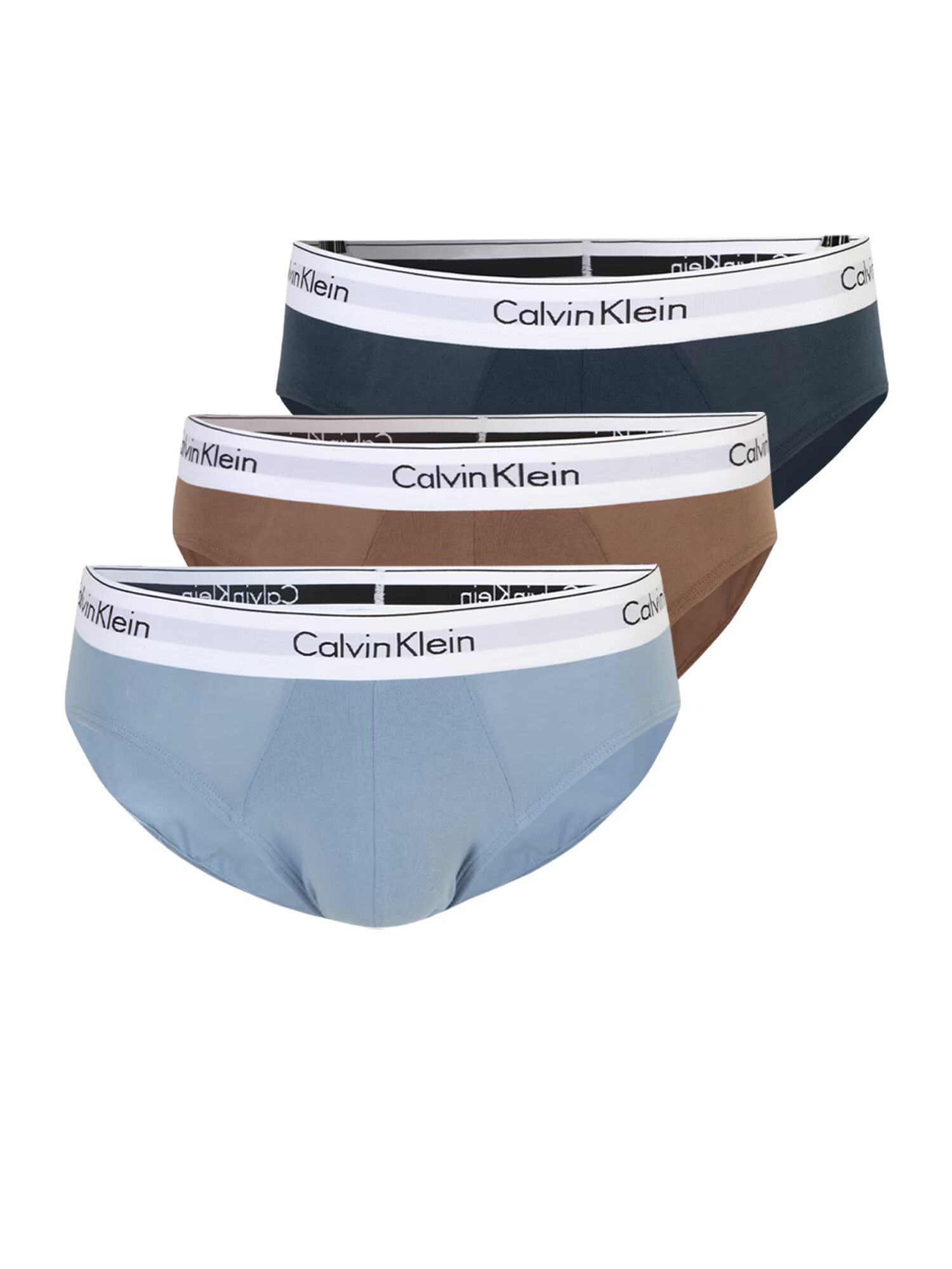 Calvin Klein Underwear Slip opal / albastru închis / maro / alb - Pled.ro