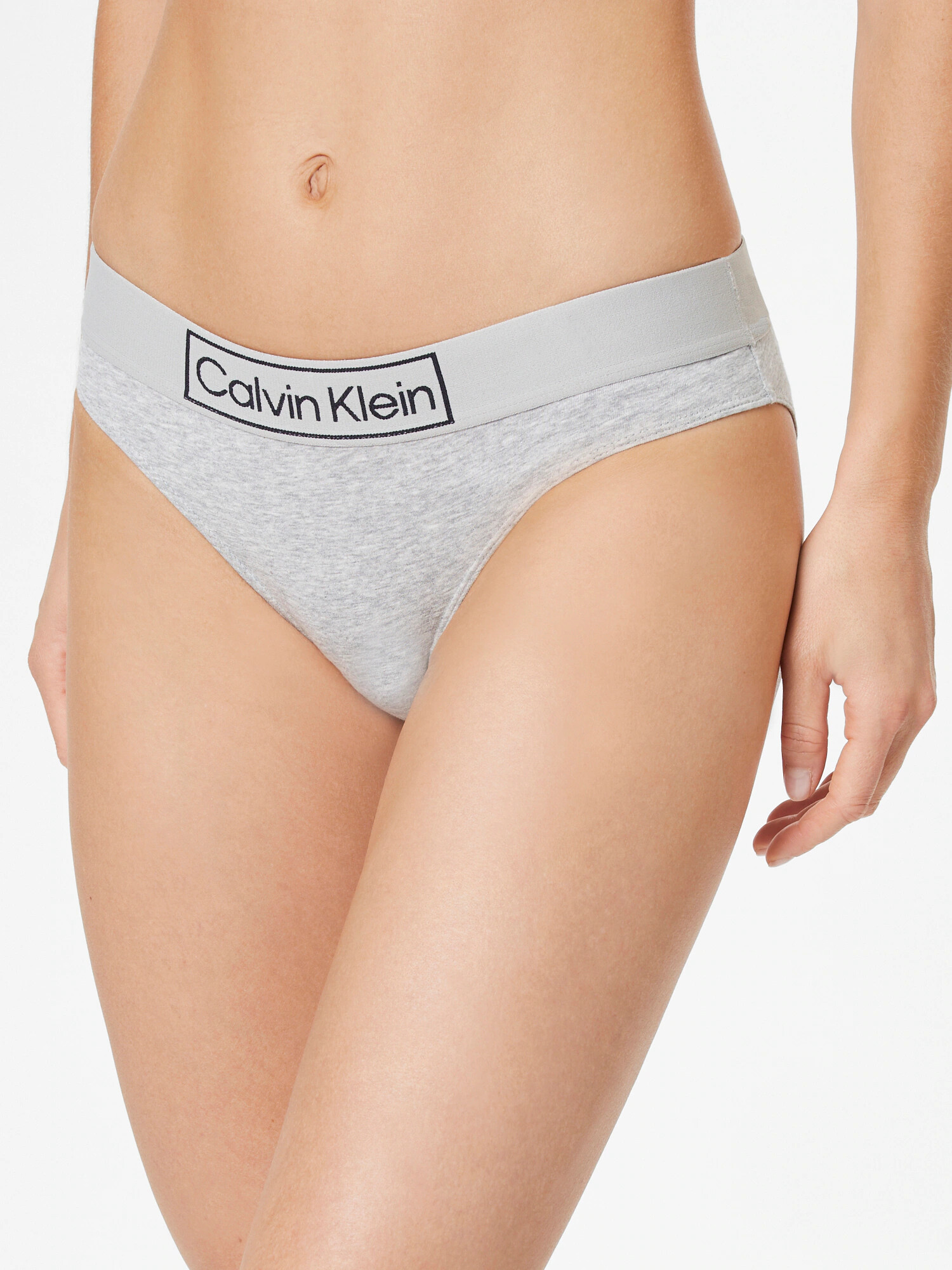 Calvin Klein Underwear Slip 'Reimagine Heritage' gri amestecat / negru - Pled.ro