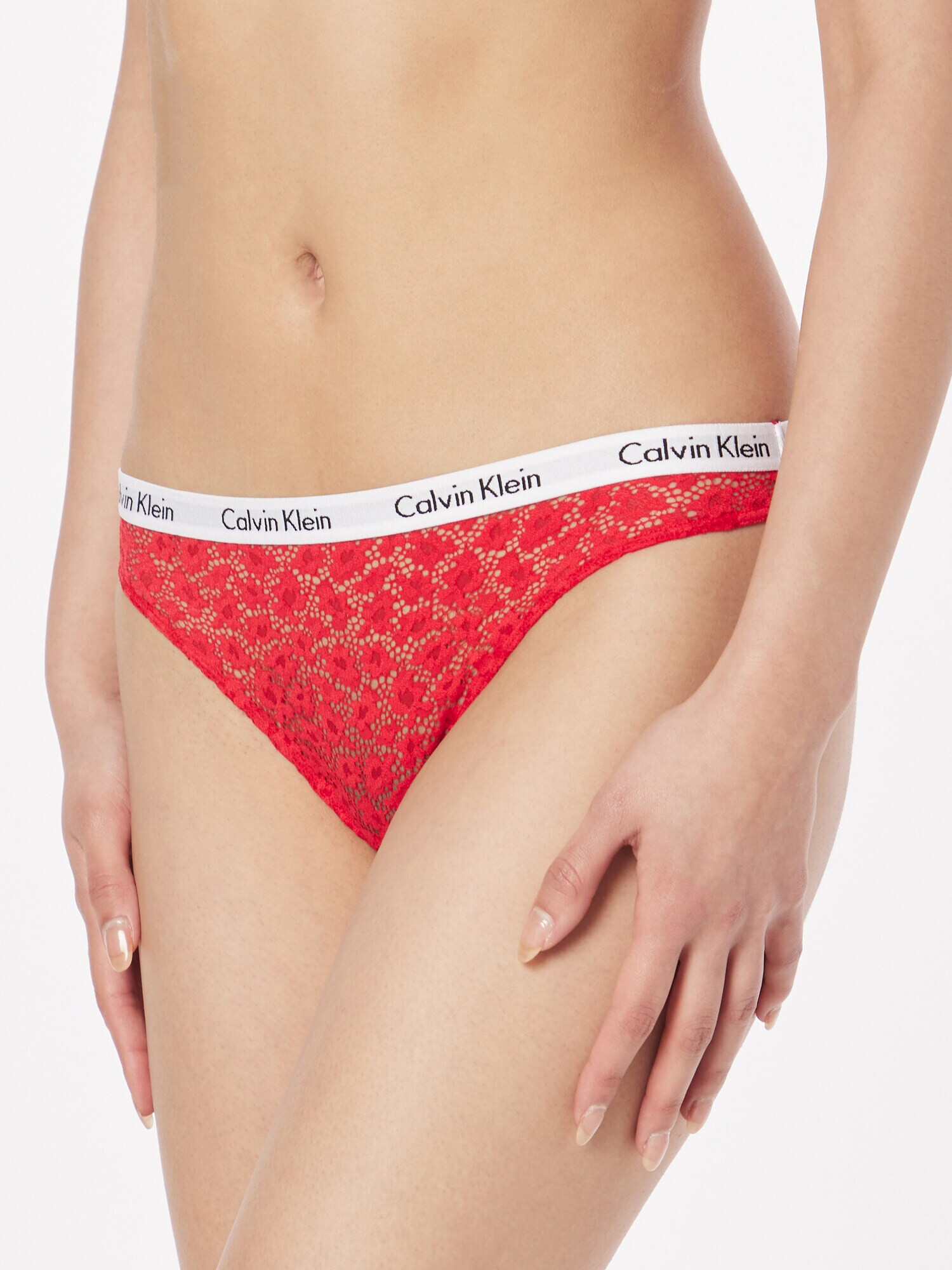 Calvin Klein Underwear Slip roșu / alb - Pled.ro