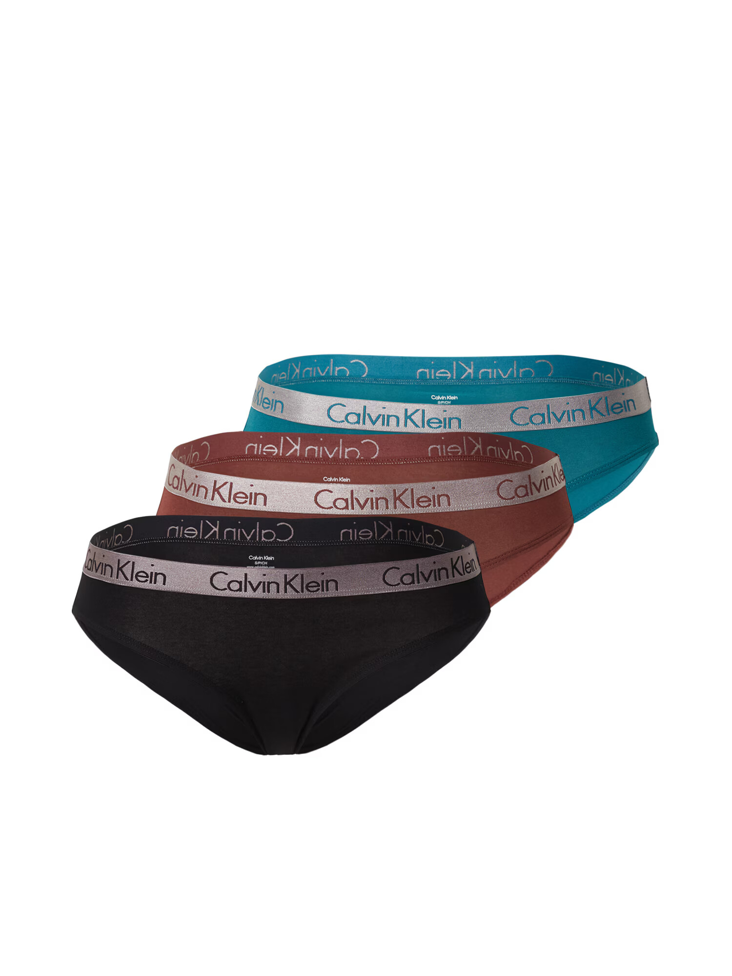 Calvin Klein Underwear Slip verde / roșu carmin / negru / argintiu - Pled.ro