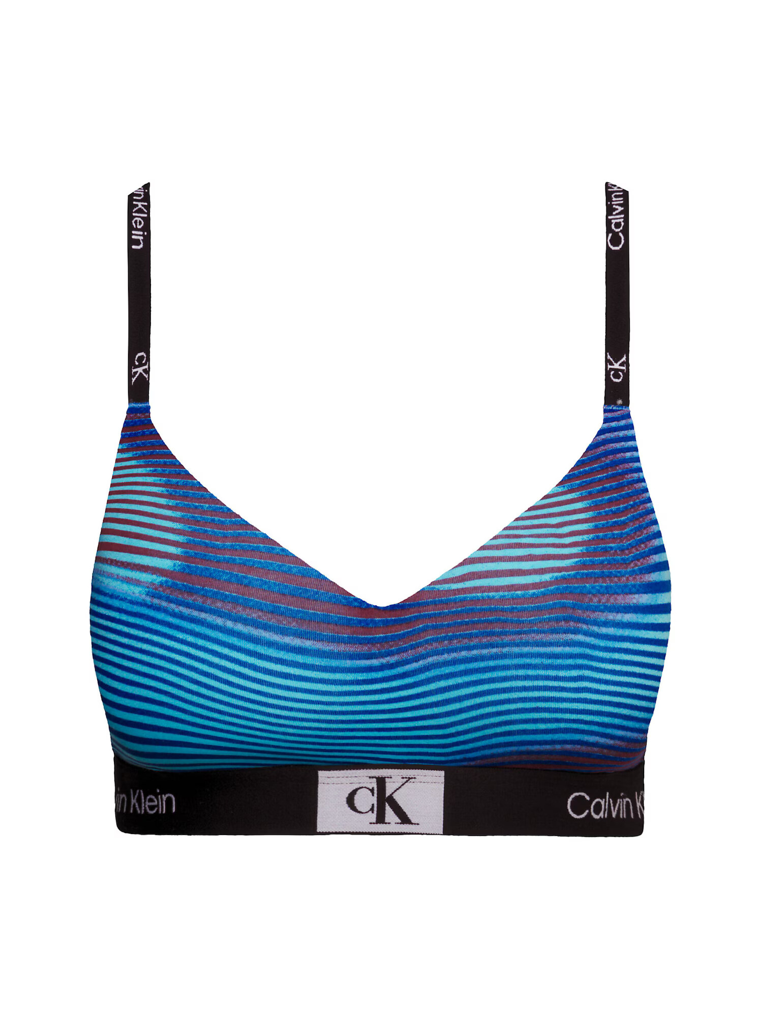 Calvin Klein Underwear Sutien albastru aqua / albastru închis / mov zmeură / negru - Pled.ro