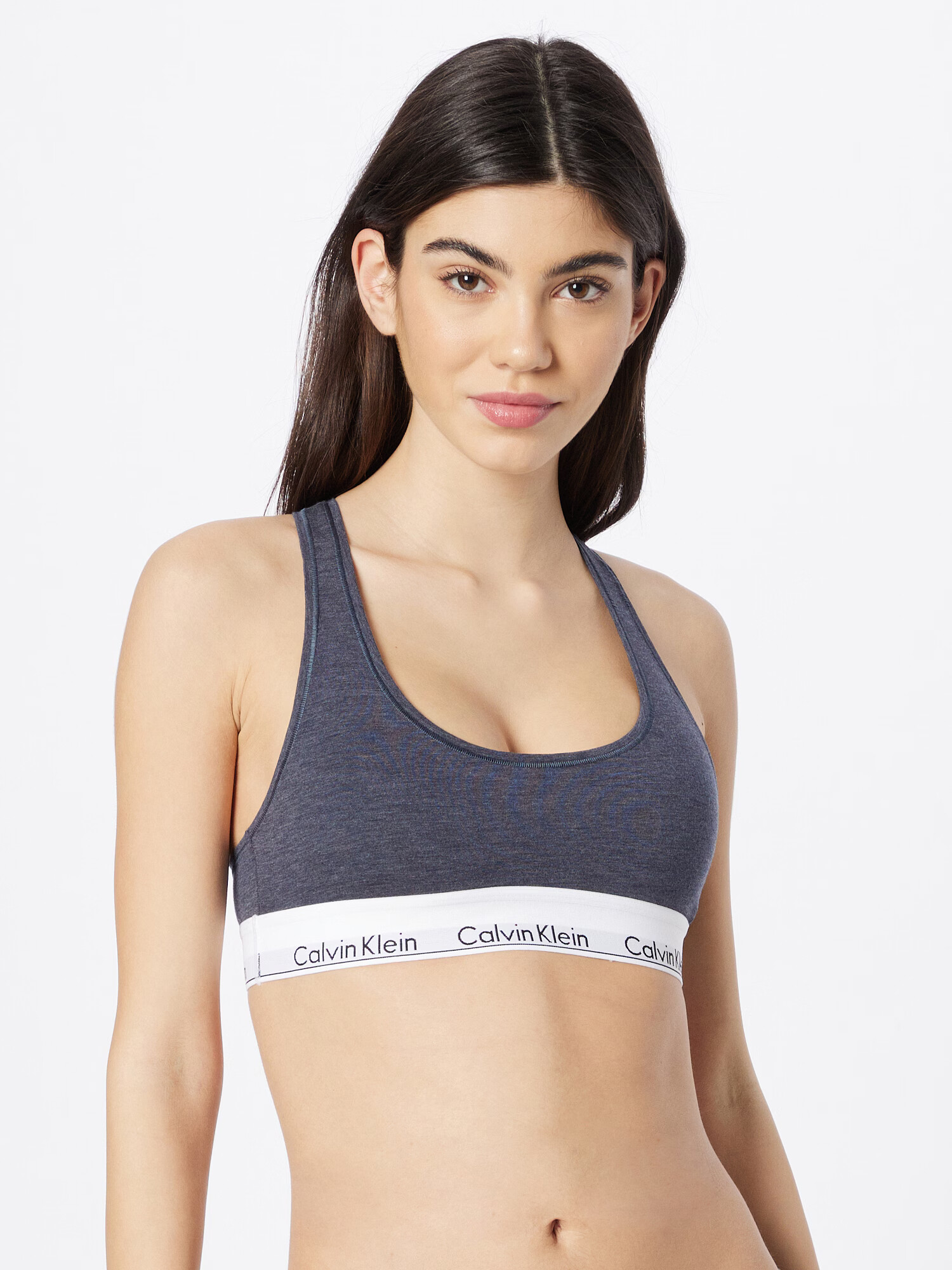 Calvin Klein Underwear Sutien albastru marin / alb - Pled.ro