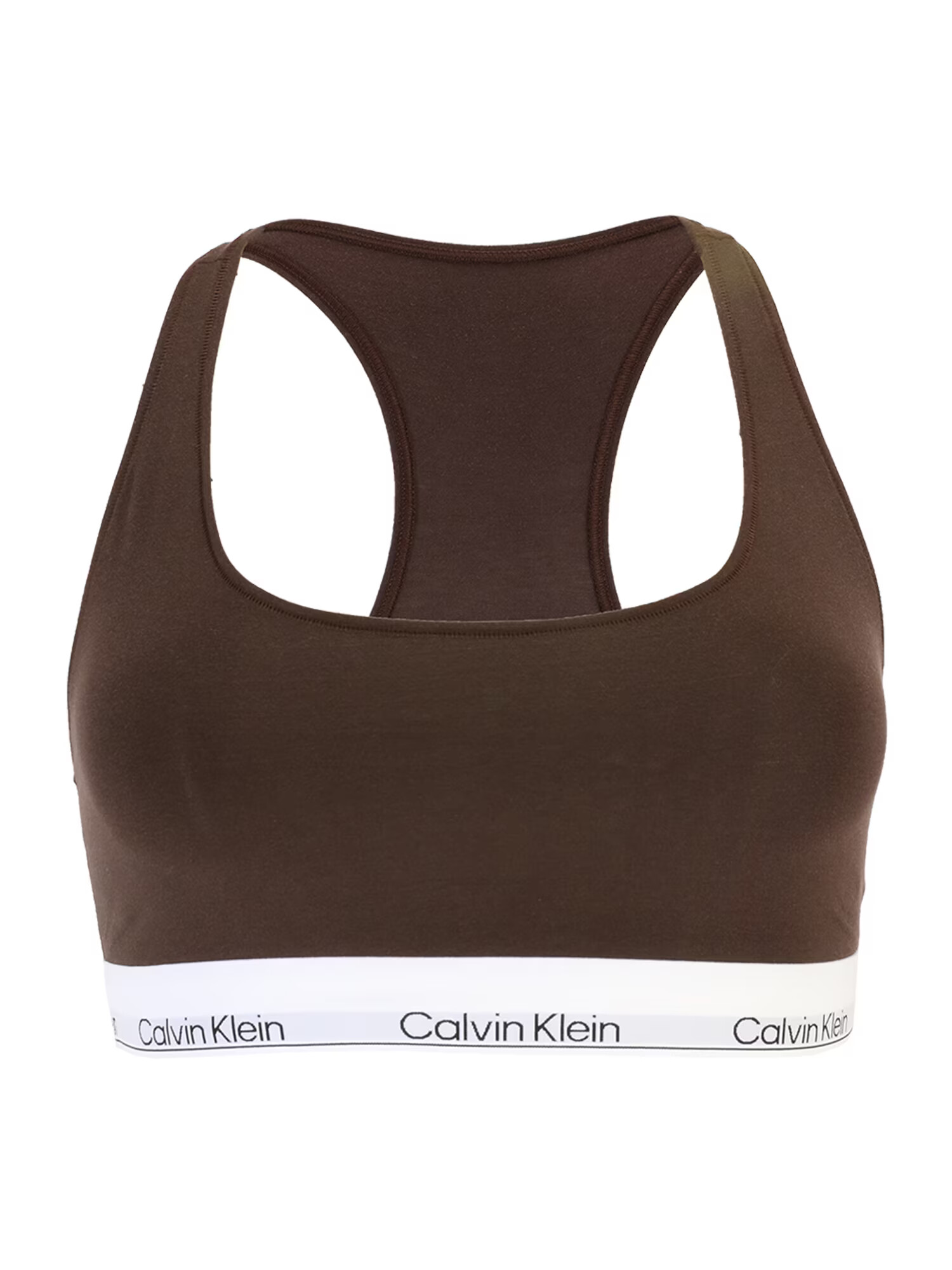 Calvin Klein Underwear Sutien ciocolatiu / alb - Pled.ro