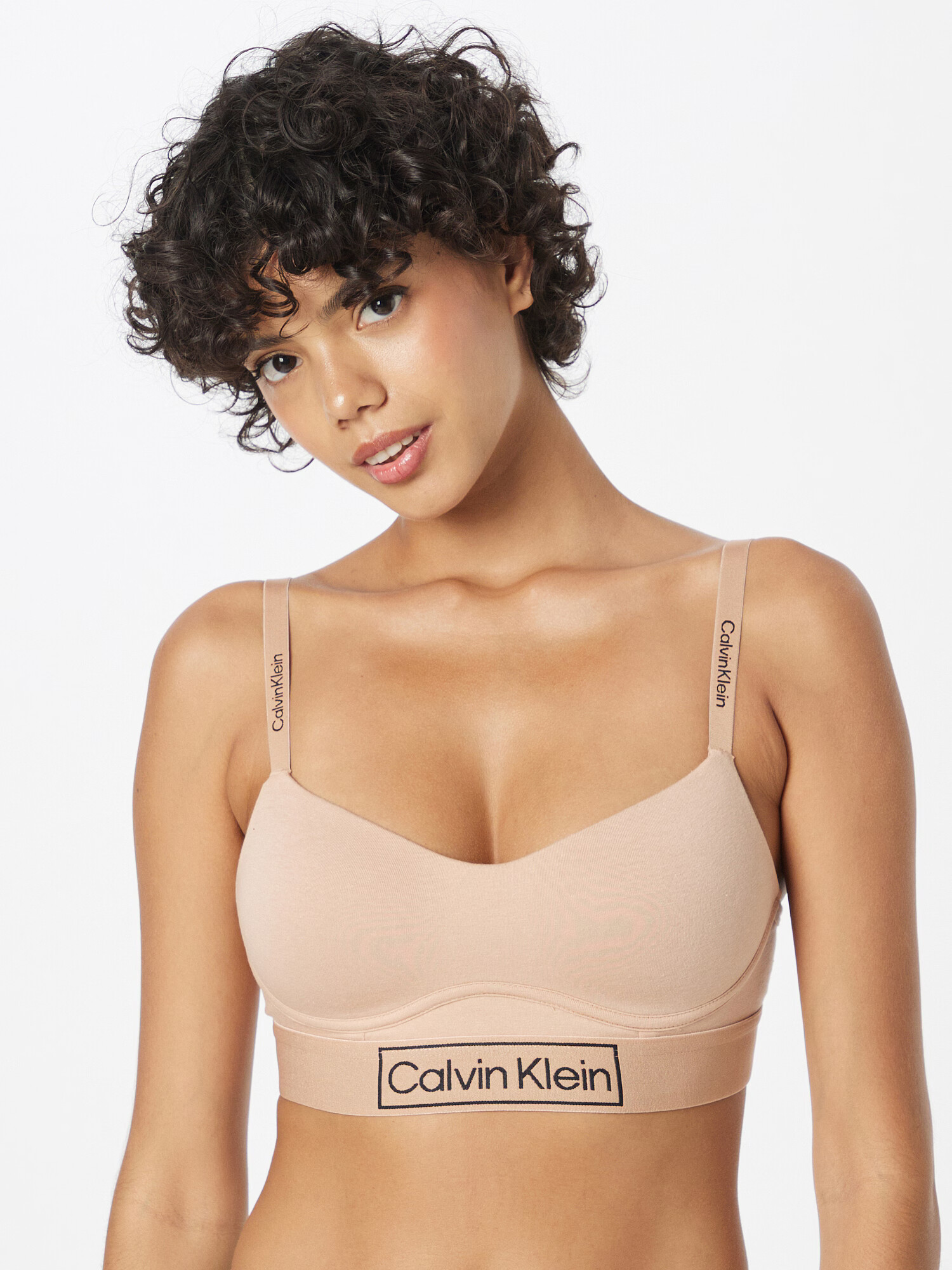 Calvin Klein Underwear Sutien culoarea pielii / negru - Pled.ro