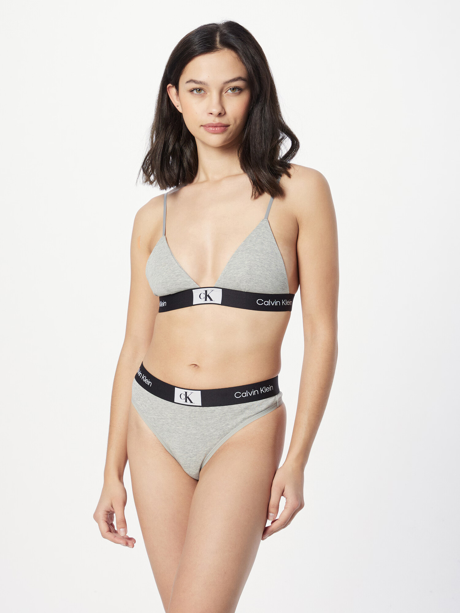 Calvin Klein Underwear Sutien gri amestecat / negru / alb - Pled.ro