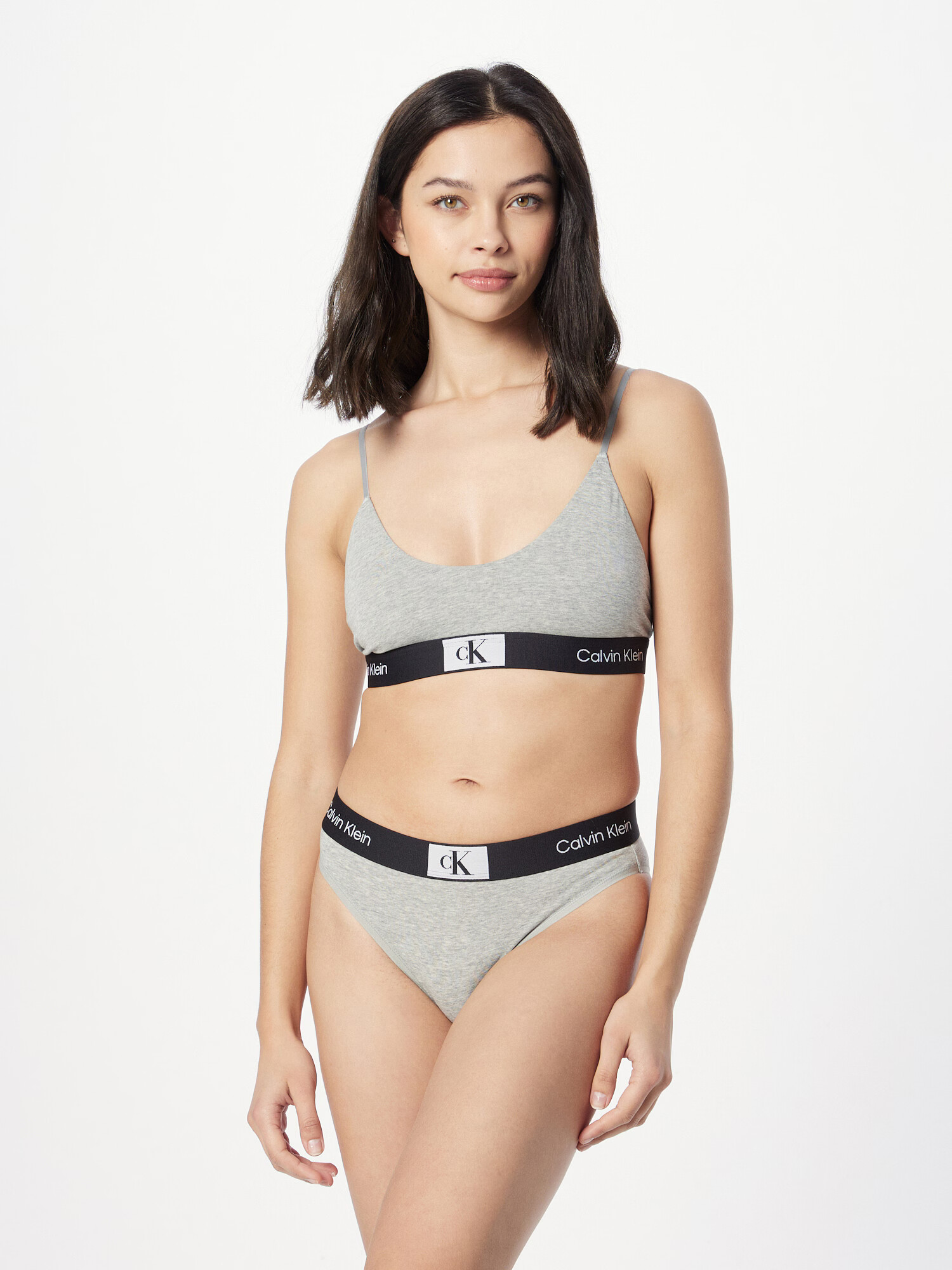 Calvin Klein Underwear Sutien gri deschis / gri amestecat / negru / alb - Pled.ro