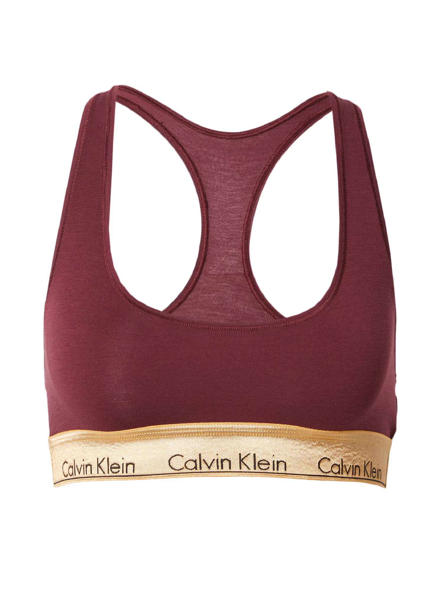 Calvin Klein Underwear Sutien 'Modern Cotton' bej / maro / roșu burgundy - Pled.ro