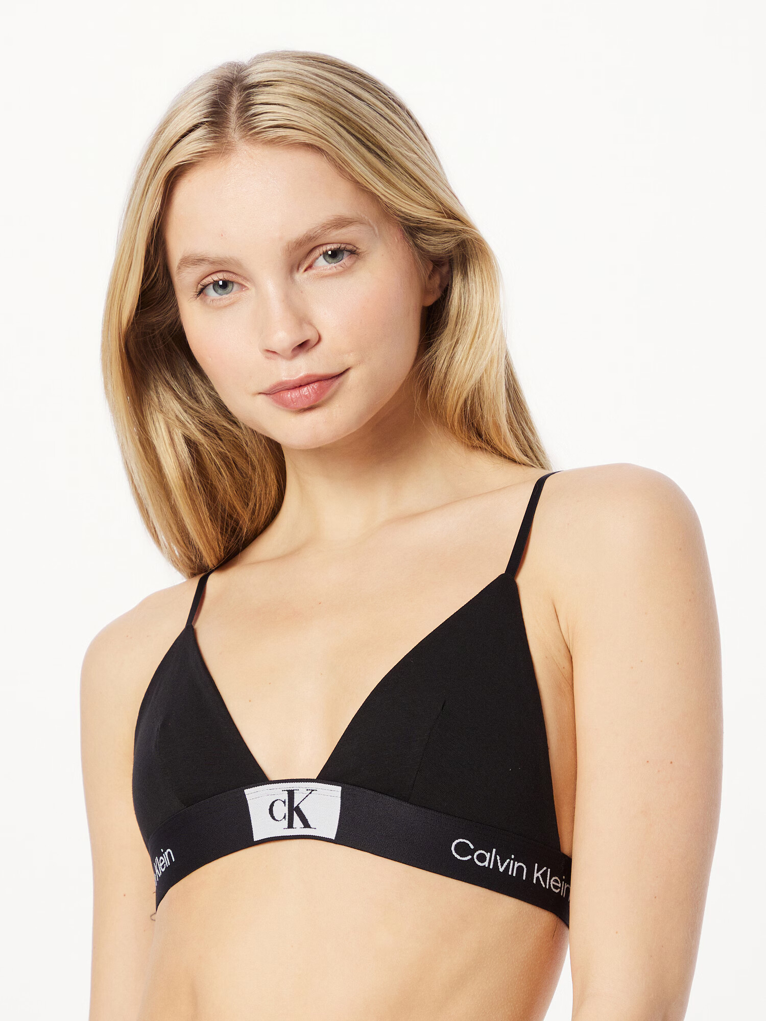 Calvin Klein Underwear Sutien negru / alb - Pled.ro