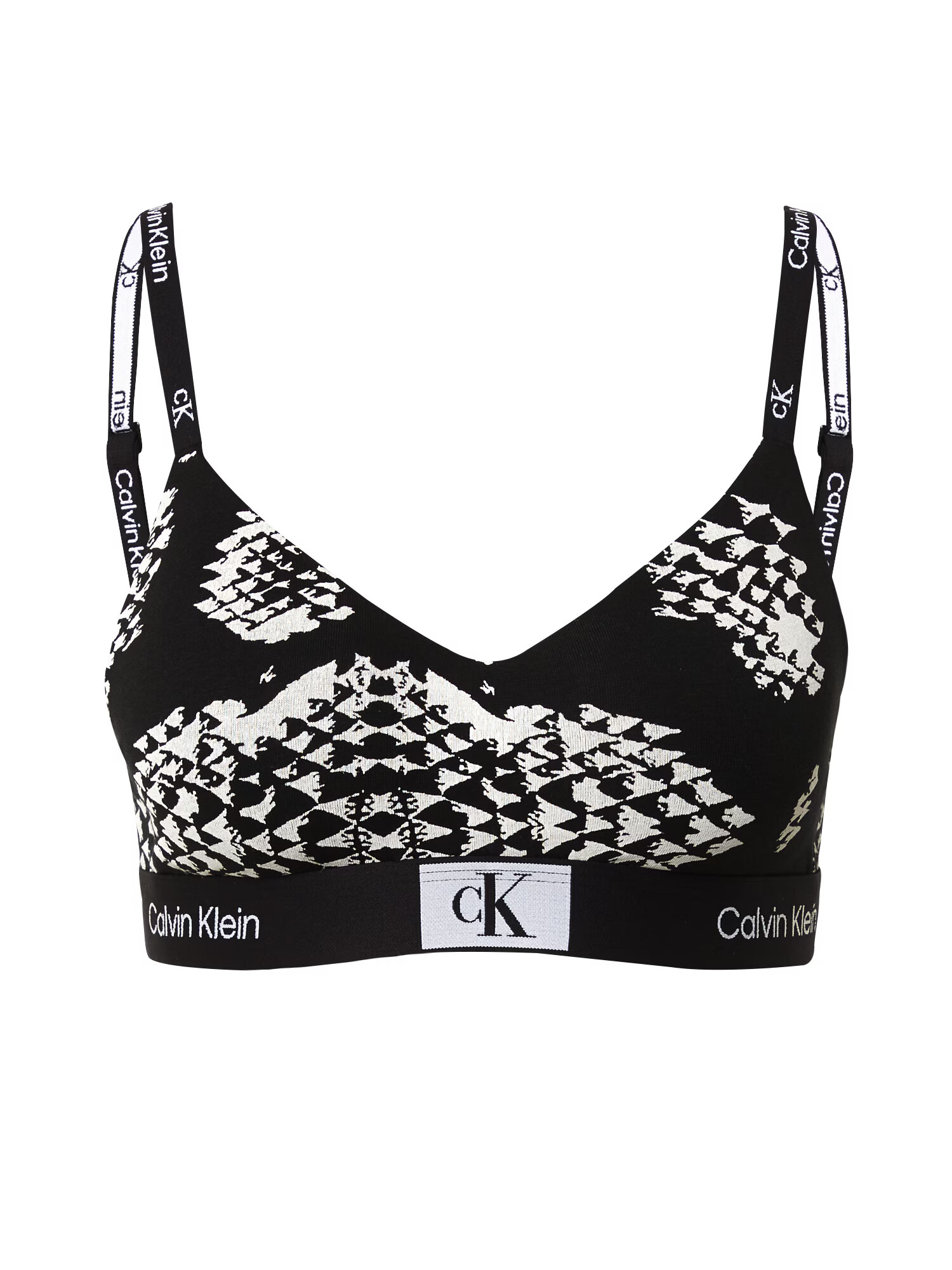 Calvin Klein Underwear Sutien negru / alb - Pled.ro