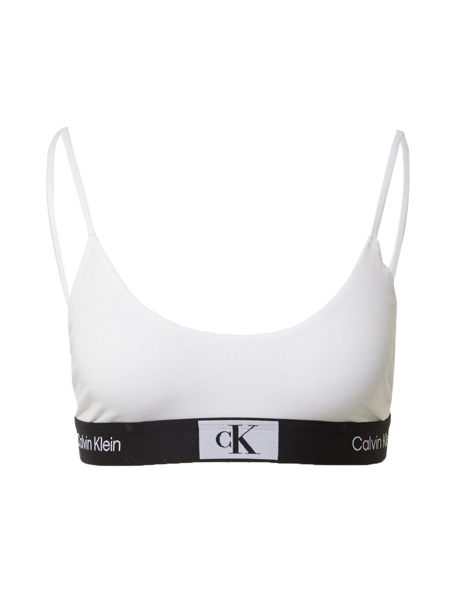 Calvin Klein Underwear Sutien negru / alb / alb murdar - Pled.ro