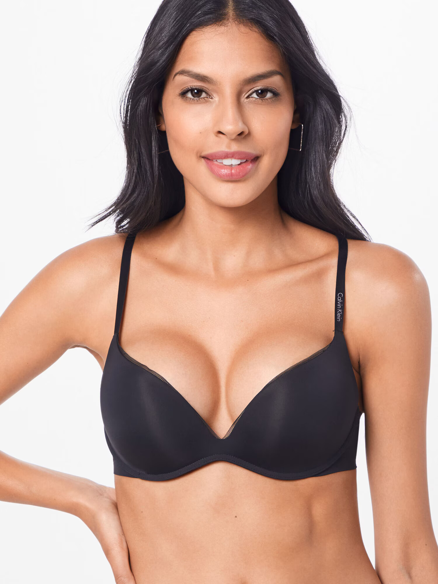 Calvin Klein Underwear Sutien 'Plunge' negru - Pled.ro