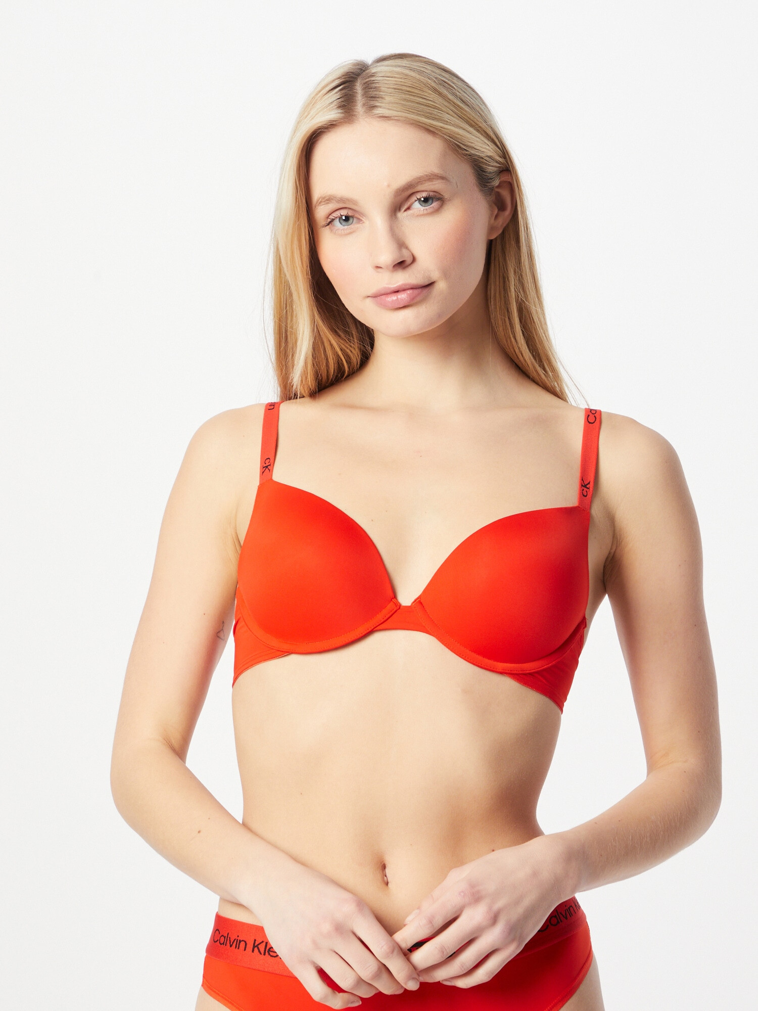 Calvin Klein Underwear Sutien roșu orange / negru - Pled.ro