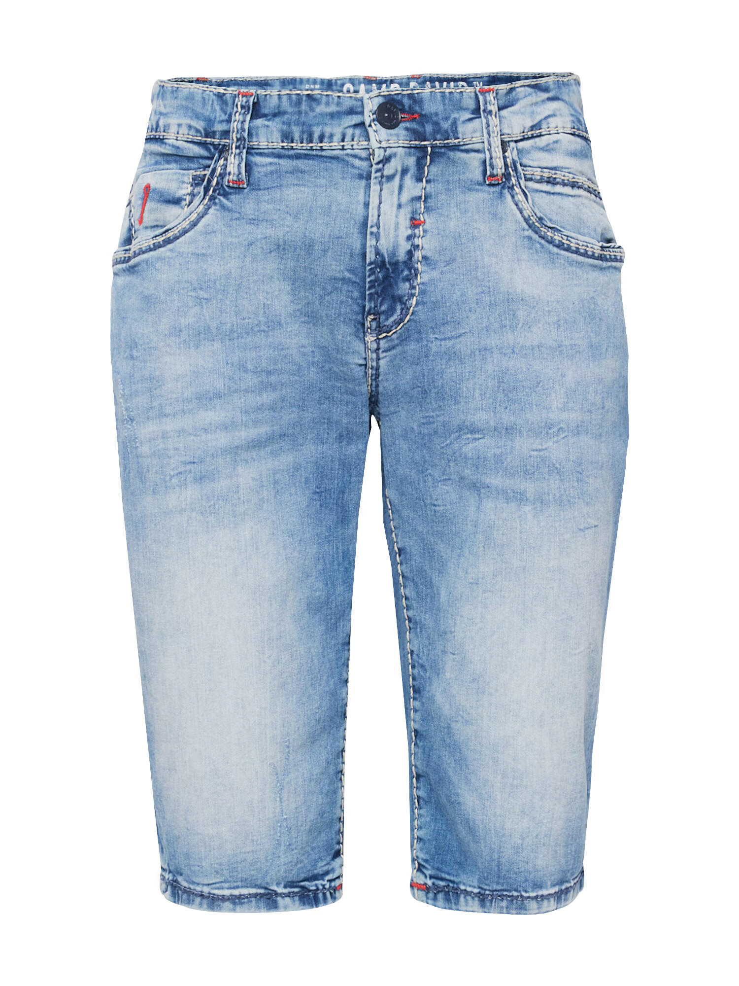 CAMP DAVID Jeans albastru denim / roșu - Pled.ro