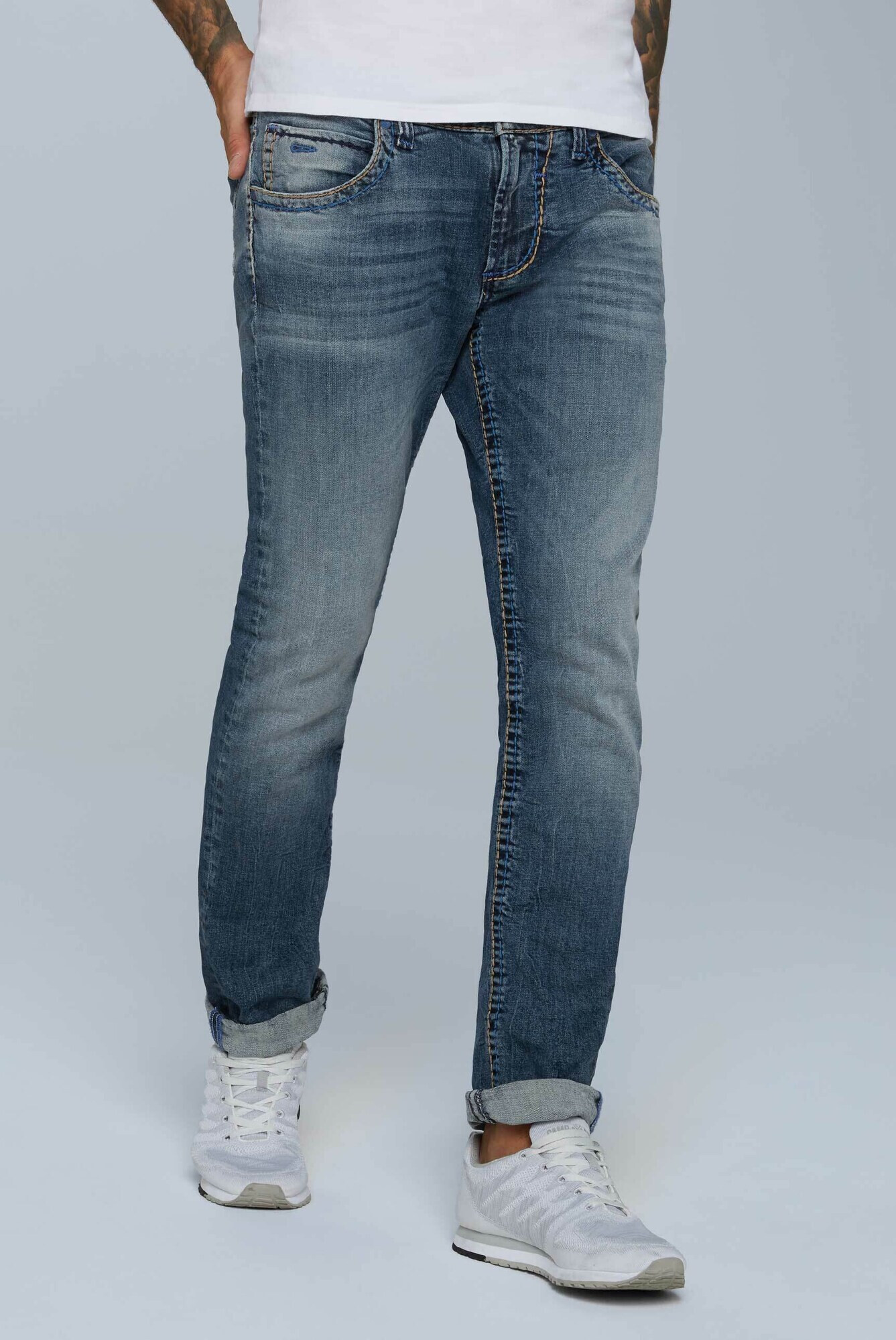 CAMP DAVID Jeans 'Nico' albastru denim - Pled.ro