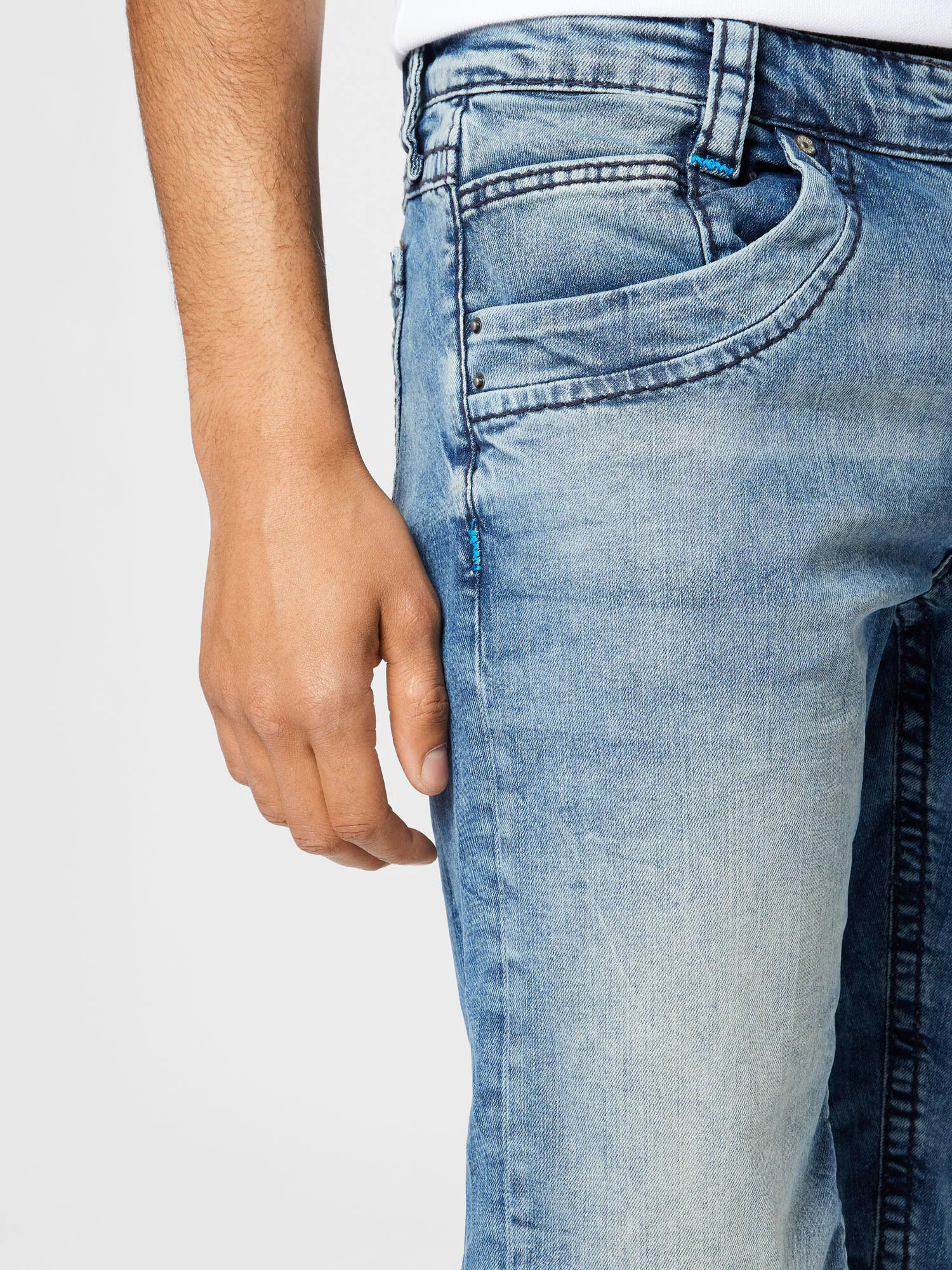 CAMP DAVID Jeans albastru denim - Pled.ro