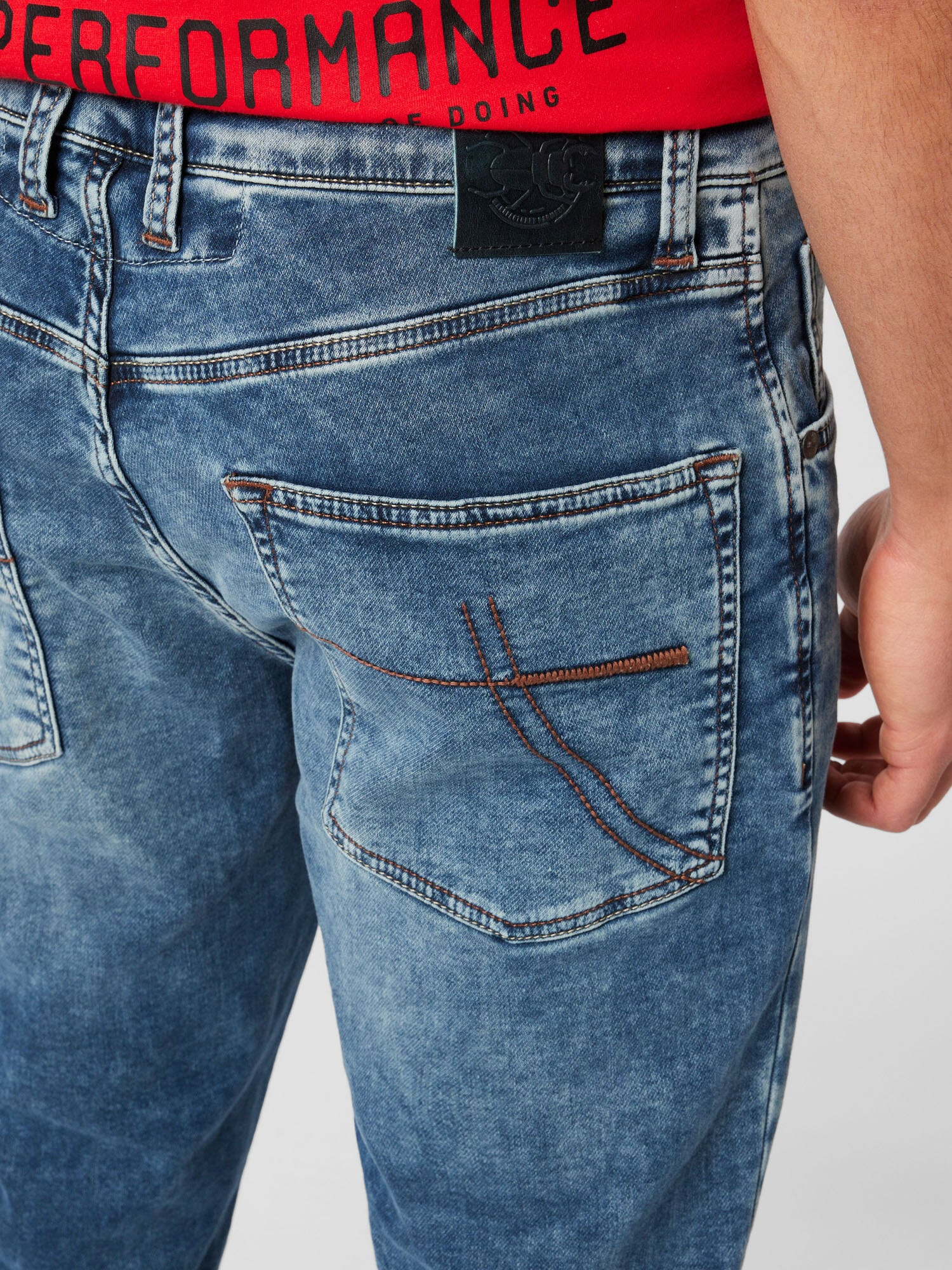 CAMP DAVID Jeans albastru denim - Pled.ro