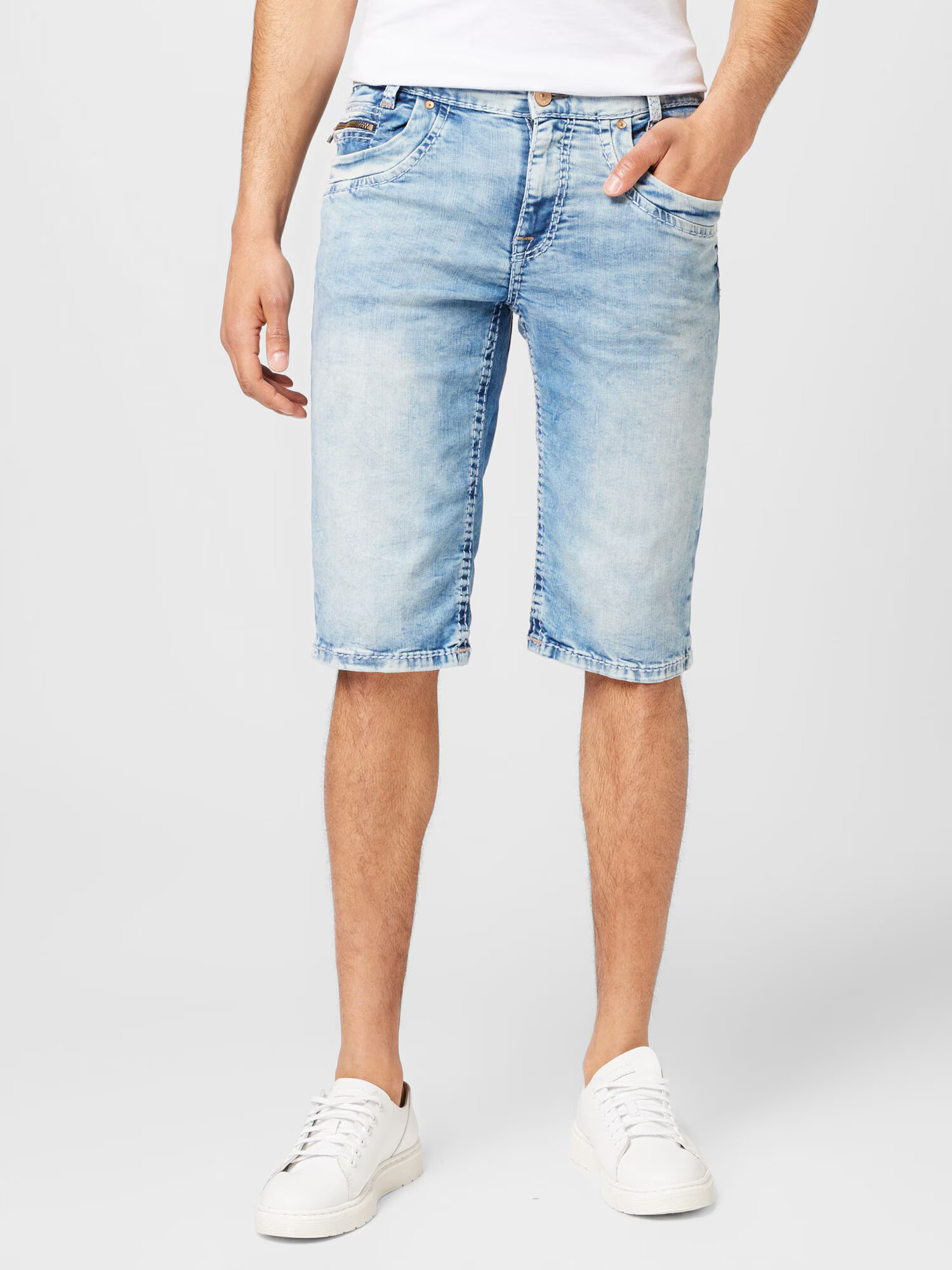 CAMP DAVID Jeans albastru deschis - Pled.ro