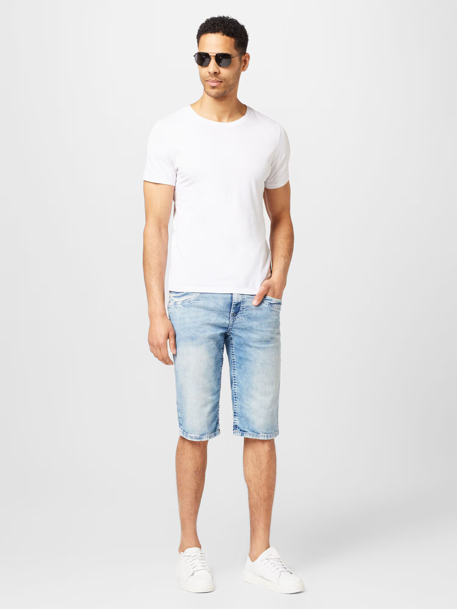 CAMP DAVID Jeans albastru deschis - Pled.ro