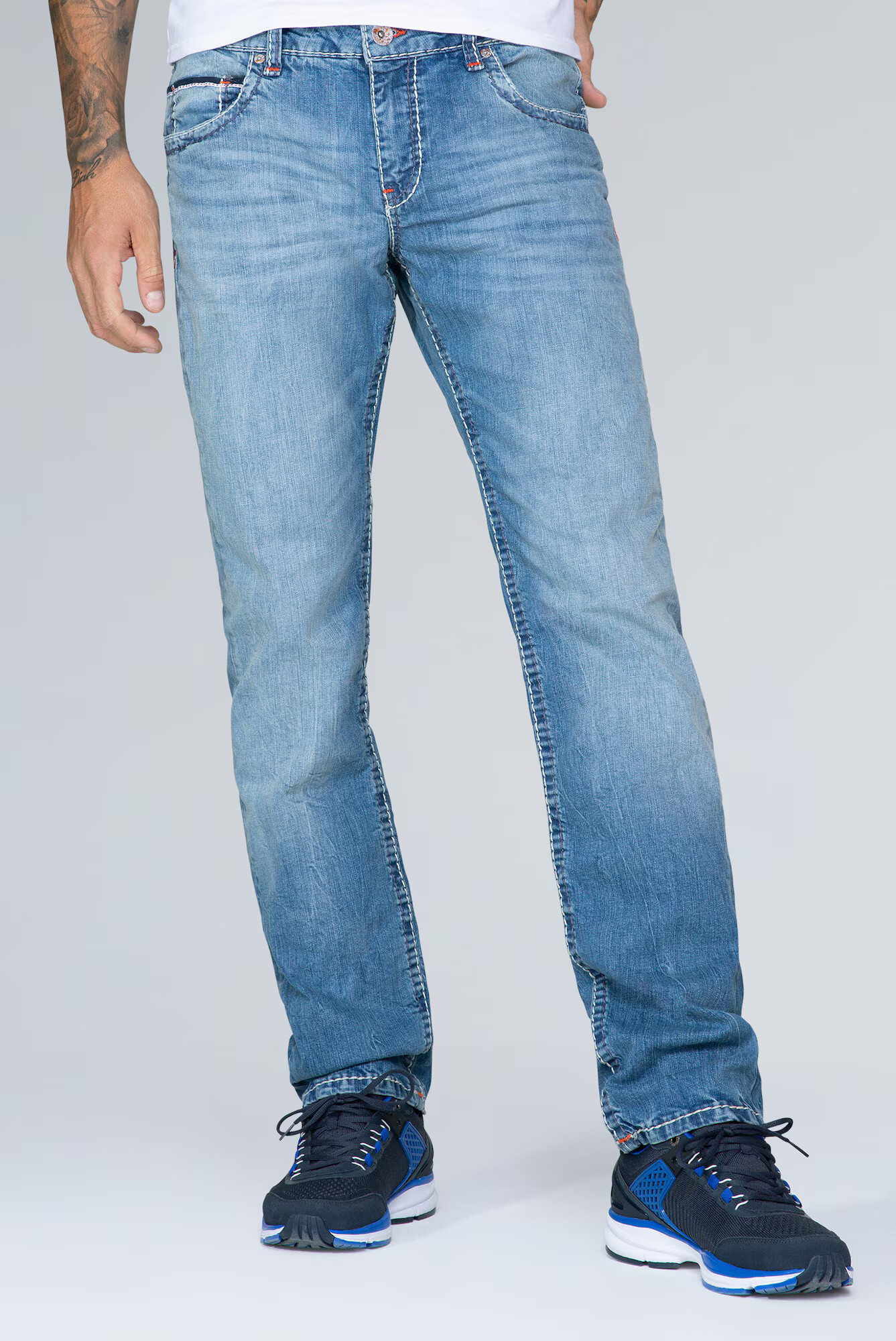 CAMP DAVID Jeans albastru denim - Pled.ro