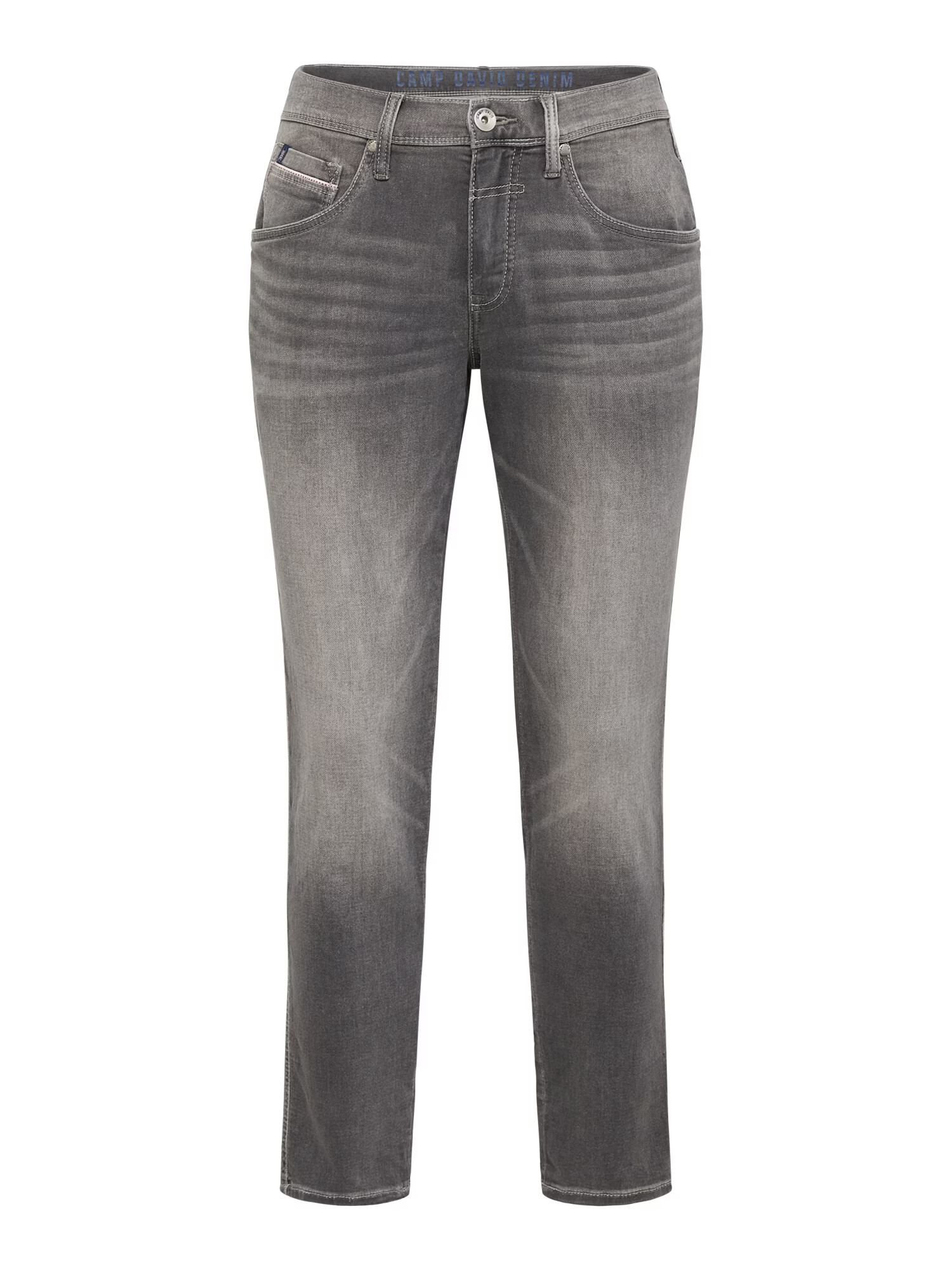 CAMP DAVID Jeans gri denim - Pled.ro