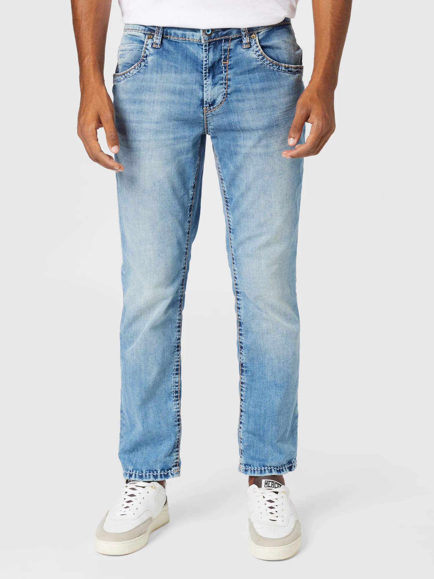 CAMP DAVID Jeans 'NI:CO' albastru deschis - Pled.ro