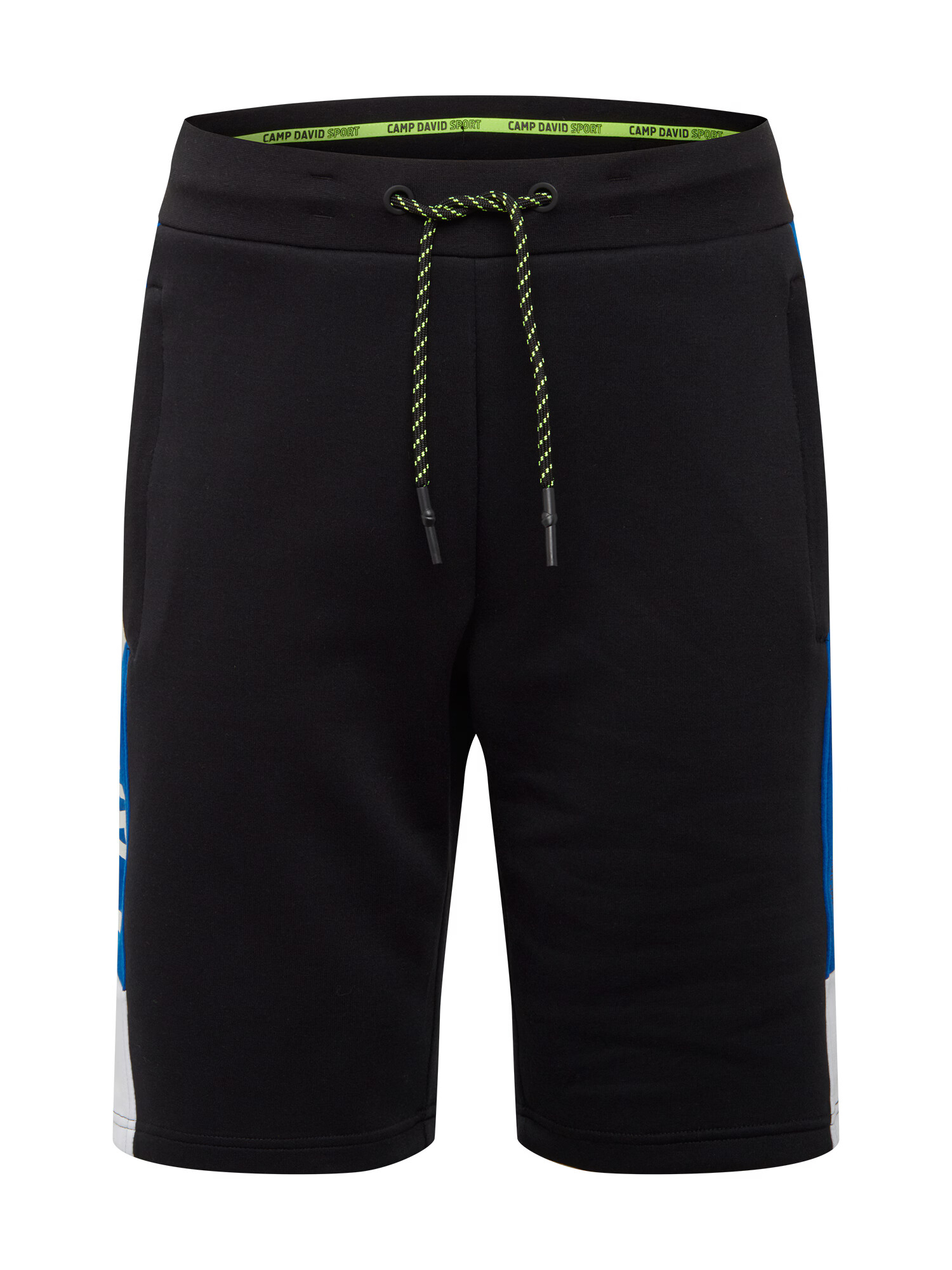 CAMP DAVID Pantaloni albastru regal / galben neon / negru / alb - Pled.ro